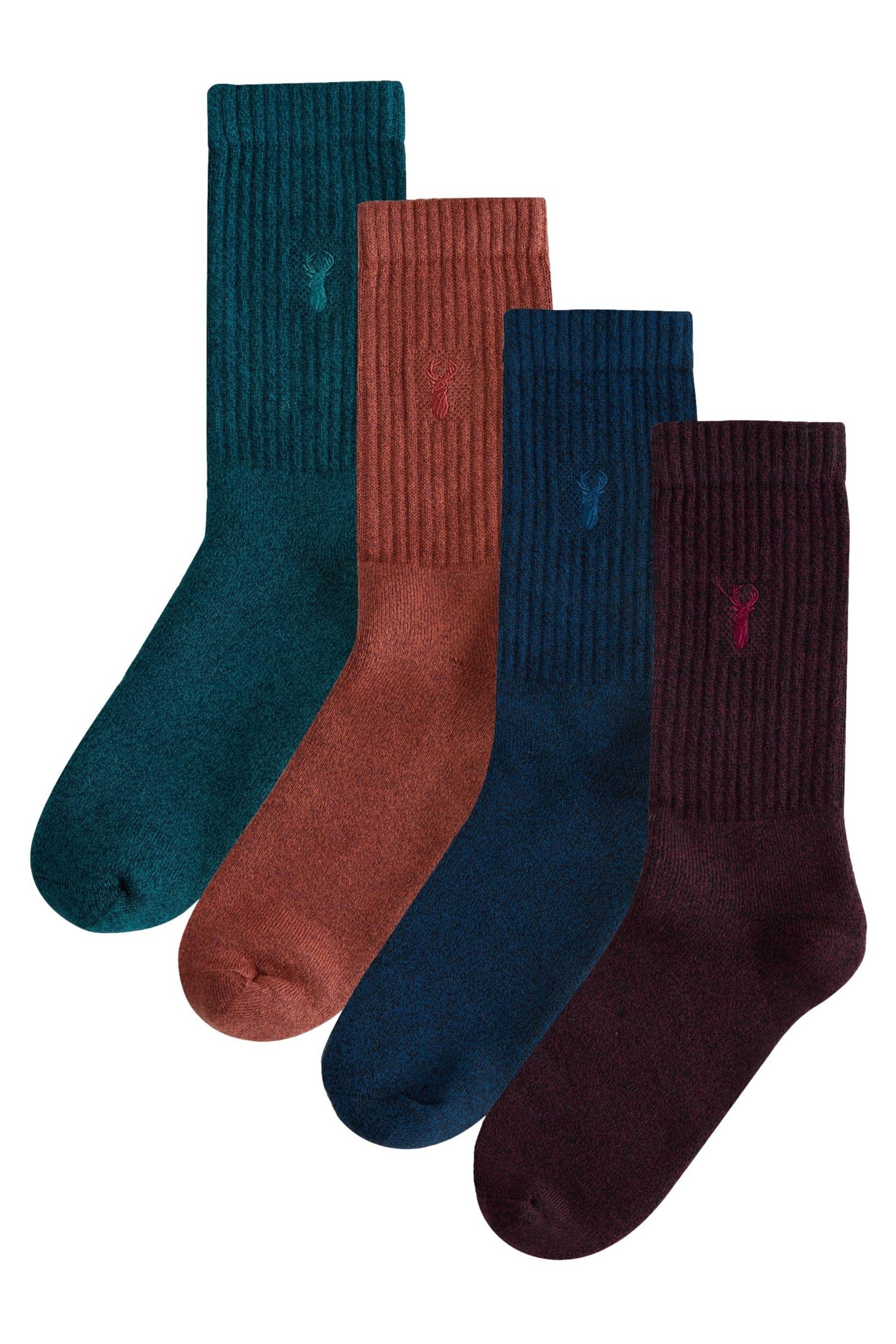 Next Basicsocken Dicke Socken mit Hirsch-Stickerei, günstig online kaufen