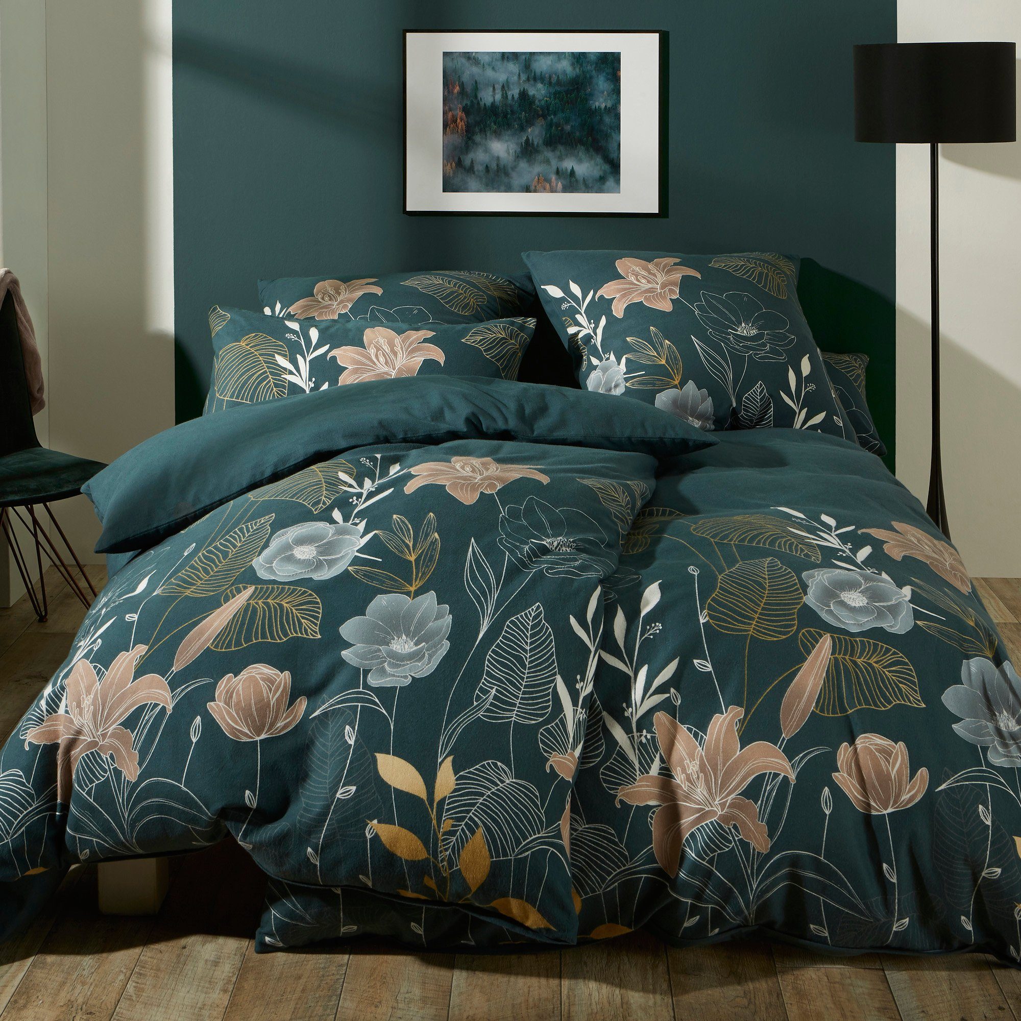 REDBEST Bettwäsche Wendebettwäsche, Baumwolle, Blumen