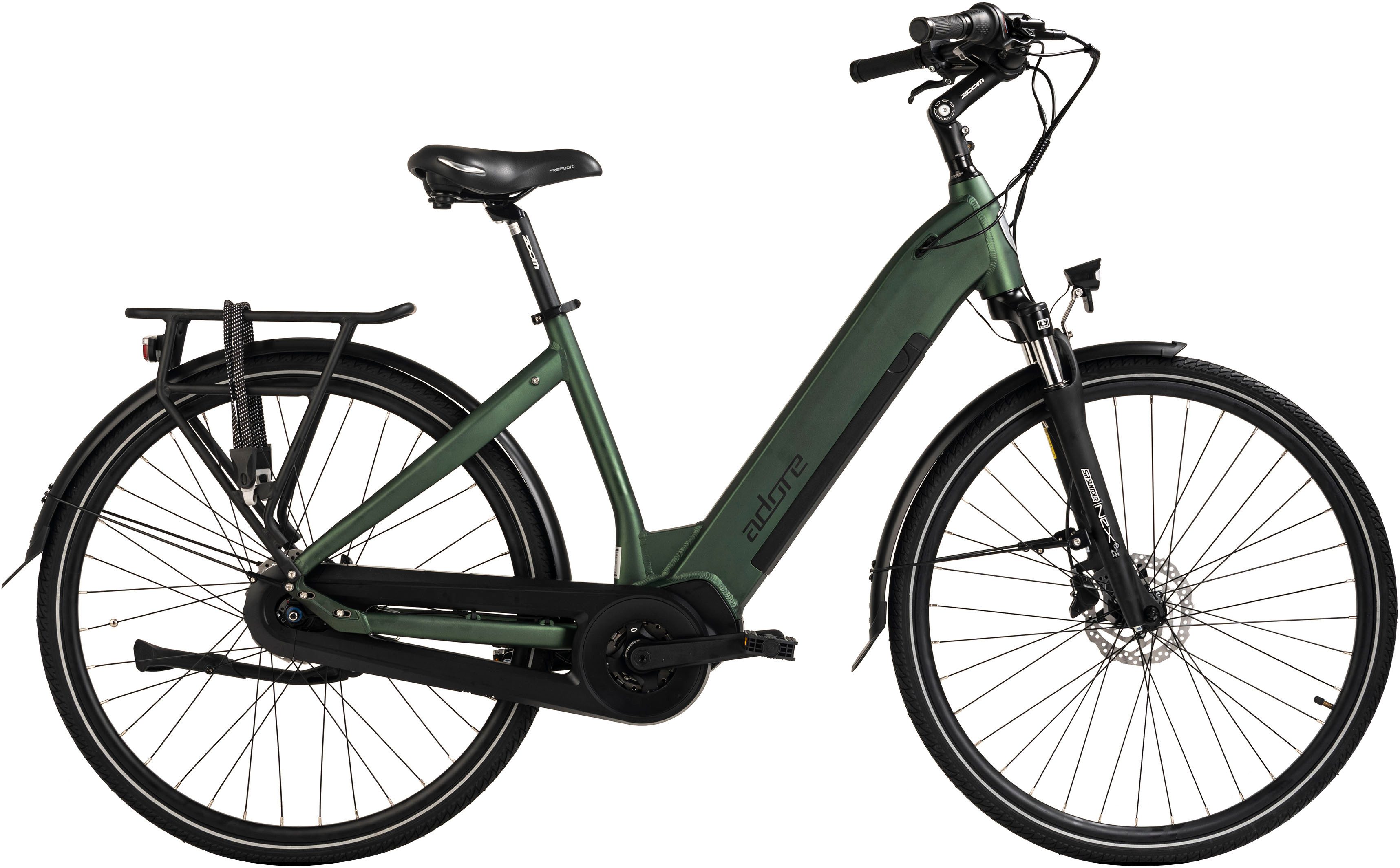 Adore E-Bike Cityrad CX-280, 8 Gang Shimano Nexus Schaltwerk, Nabenschaltung, Mittelmotor, 540 Wh, Pedelec, Elektrofahrrad für Damen u. Herren