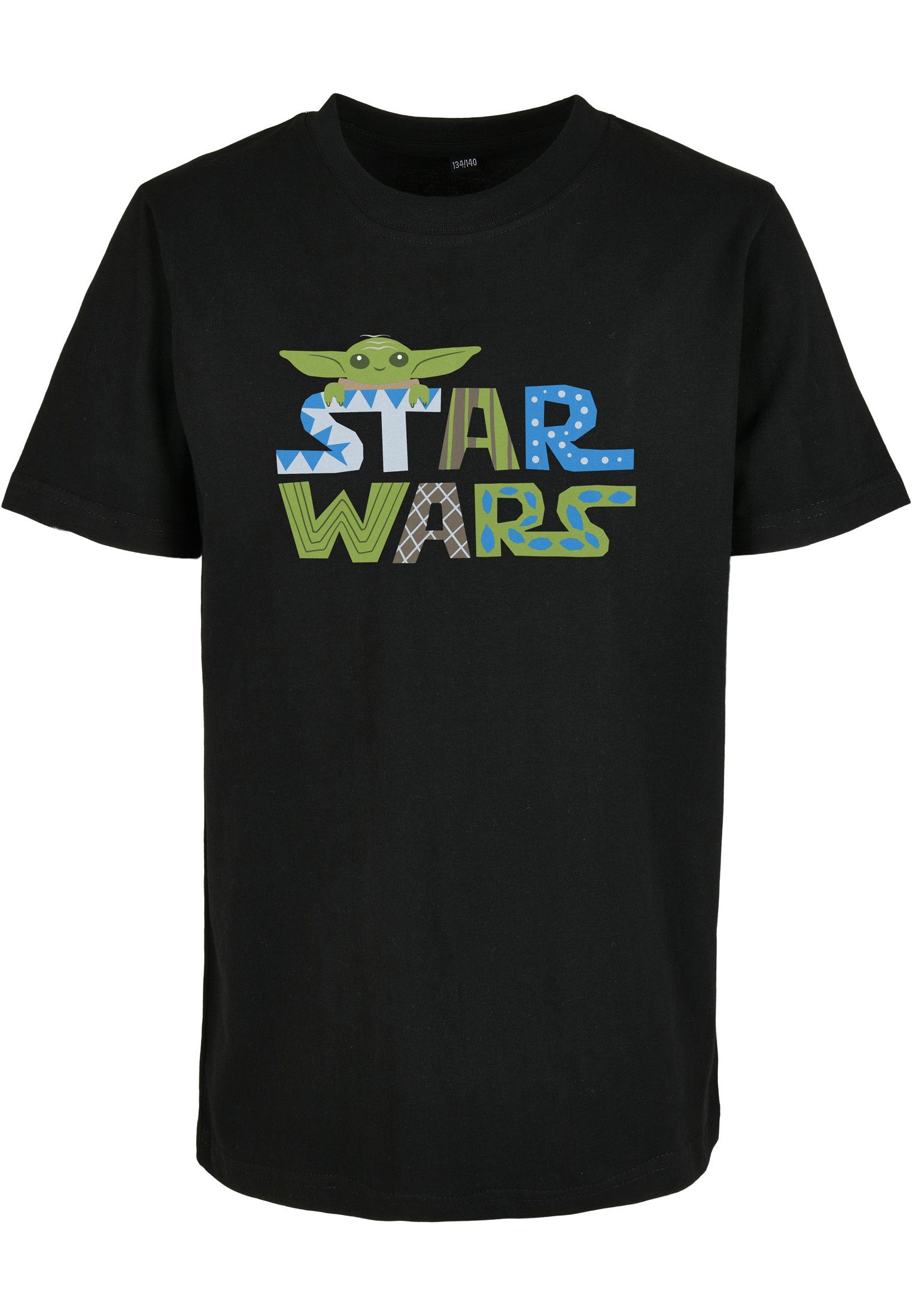 Tee MisterTee Colorful Kids Logo Star Wars Kinder black Kurzarmshirt (1-tlg)