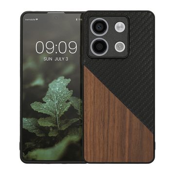 kwmobile Handyhülle Hülle für Xiaomi Redmi Note 13 5G, Holz Handy Schutzcase - Handy Case Schutzhülle - Smartphone Cover