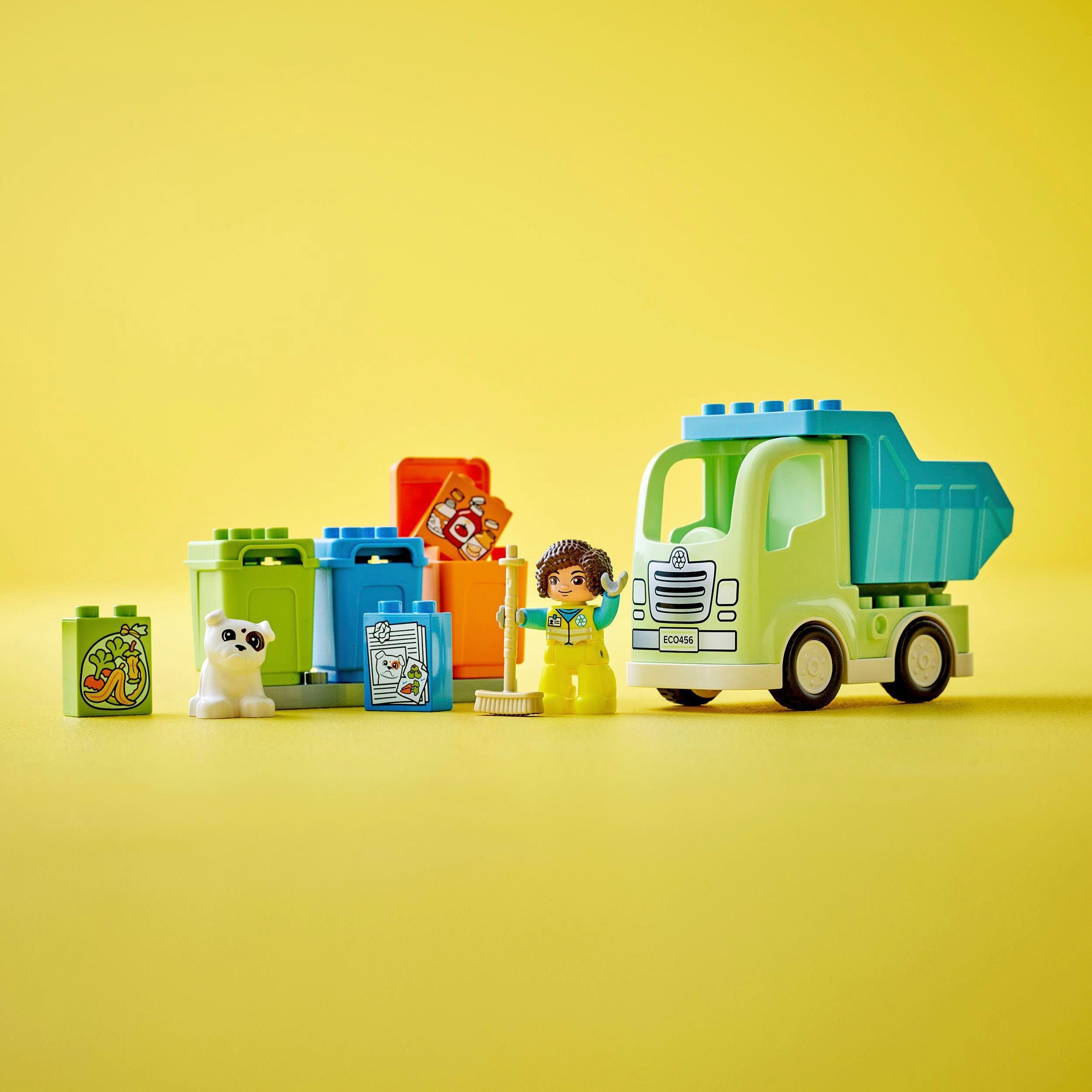 Recycling-LKW in DUPLO, LEGO® (15 St), Europe LEGO® Made (10987), Konstruktionsspielsteine