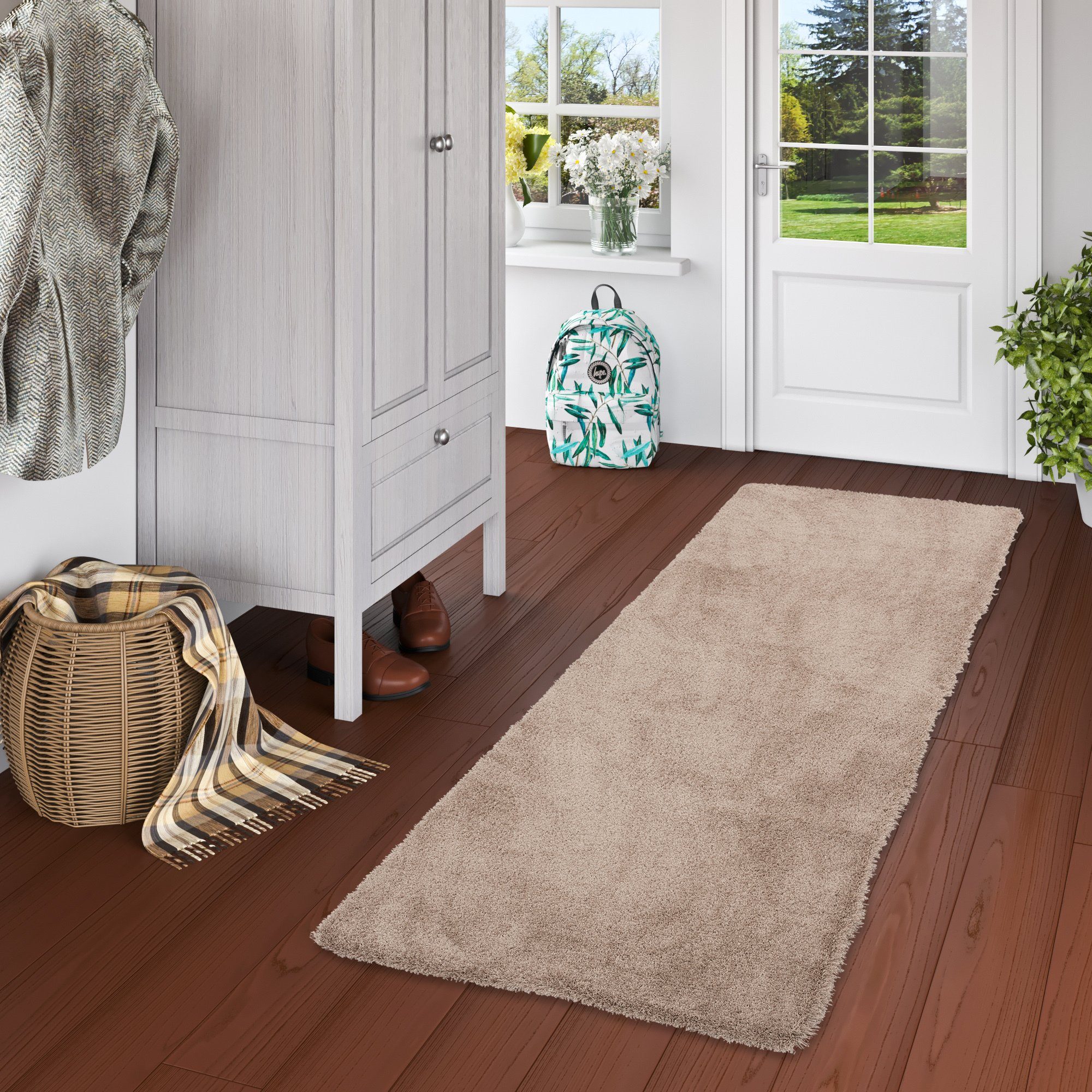 Snapstyle Hochflor-Läufer Luxus Hochflor Langflor Teppich Läufer Harmony, Rechteckig, Höhe: 26 mm