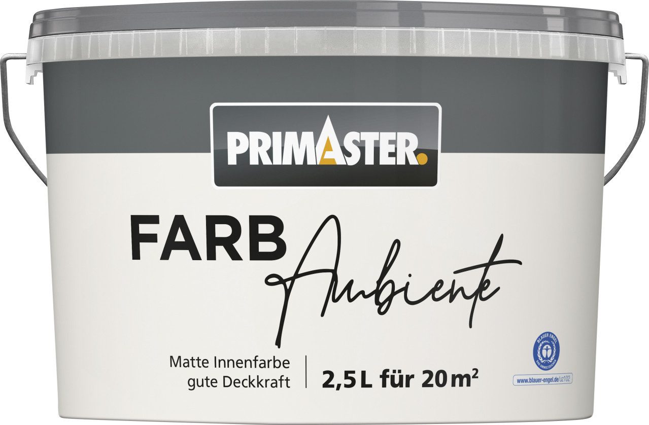 Primaster Wandfarbe Primaster Farbambiente Wandfarbe matt silbergrau