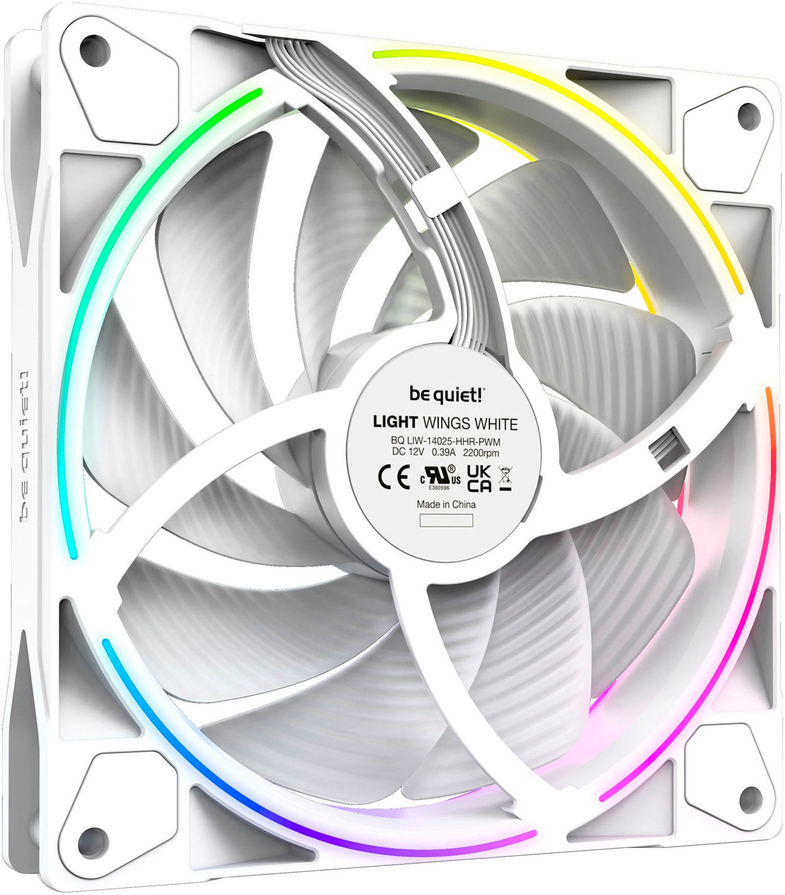 be quiet! Gehäuselüfter Light Wings White 140mm PWM high-speed Triple-Pack
