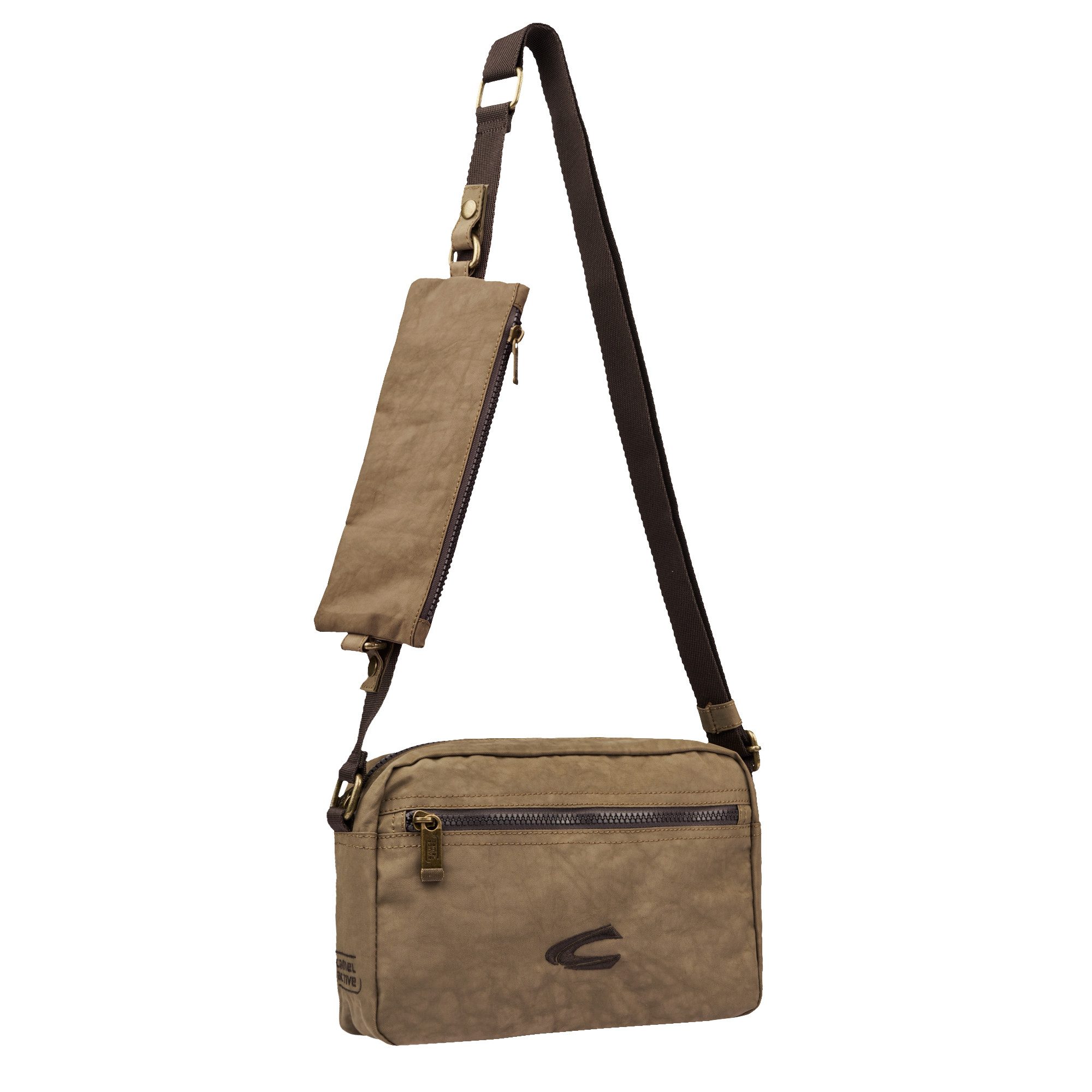 camel active Handtasche Journey, vielseitiger Begleiter aus robustem Nylon und mit leichtem Gewicht