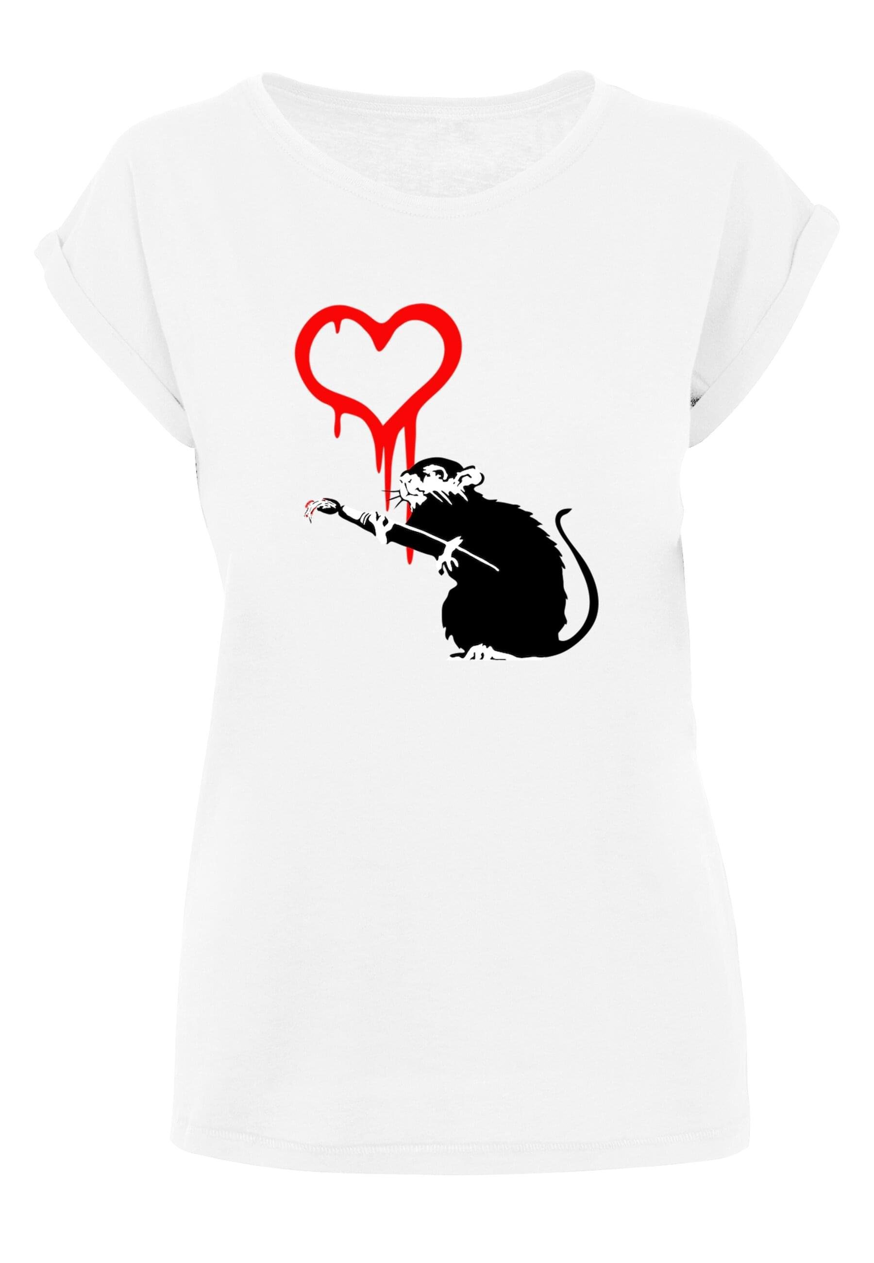 Damen (1-tlg) Merchcode Rat Ladies T-Shirt Love T-Shirt