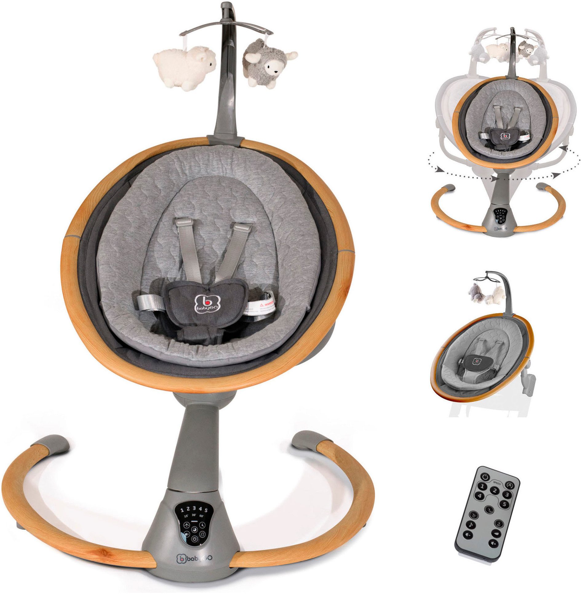 BabyGo Babywippe Homey, mit Schaukelbewegungen und Sound günstig online kaufen