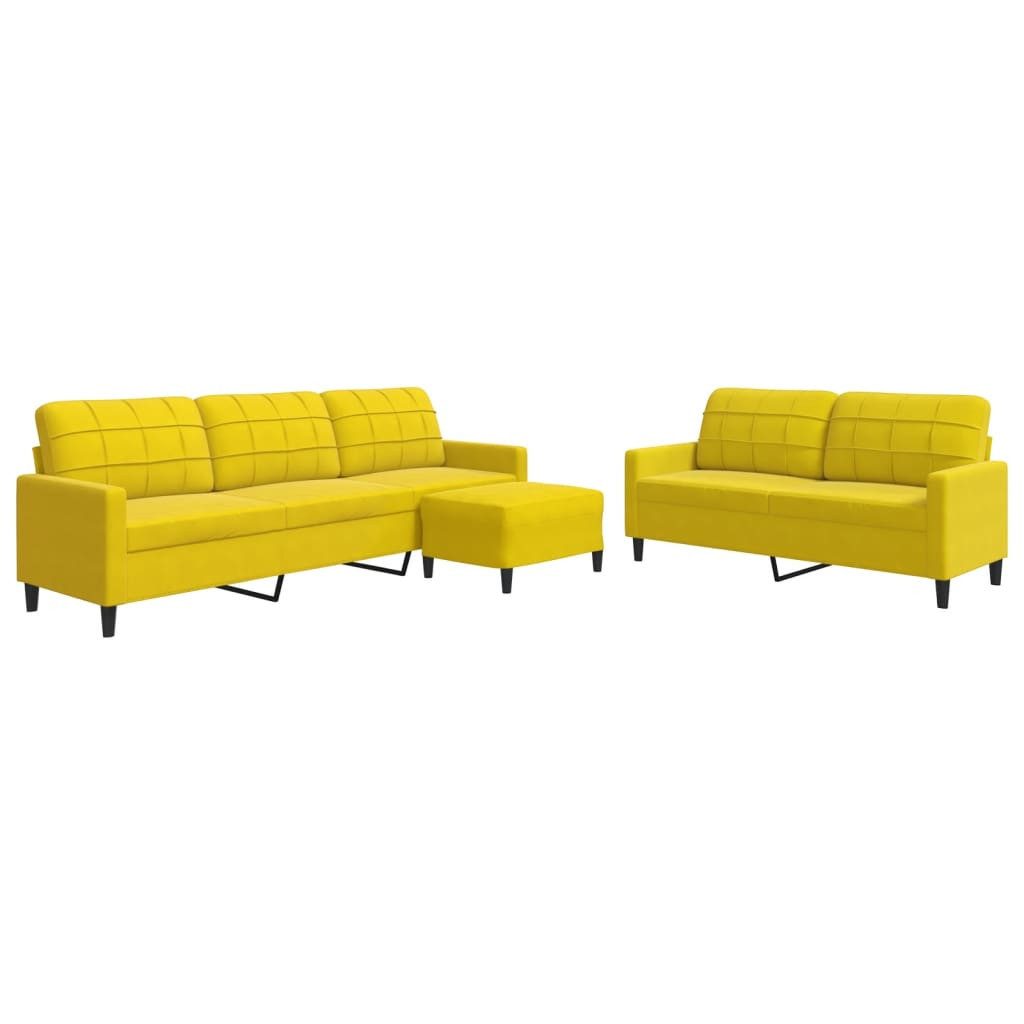 vidaXL Sofa 3-tlg. Sofagarnitur mit Kissen günstig online kaufen