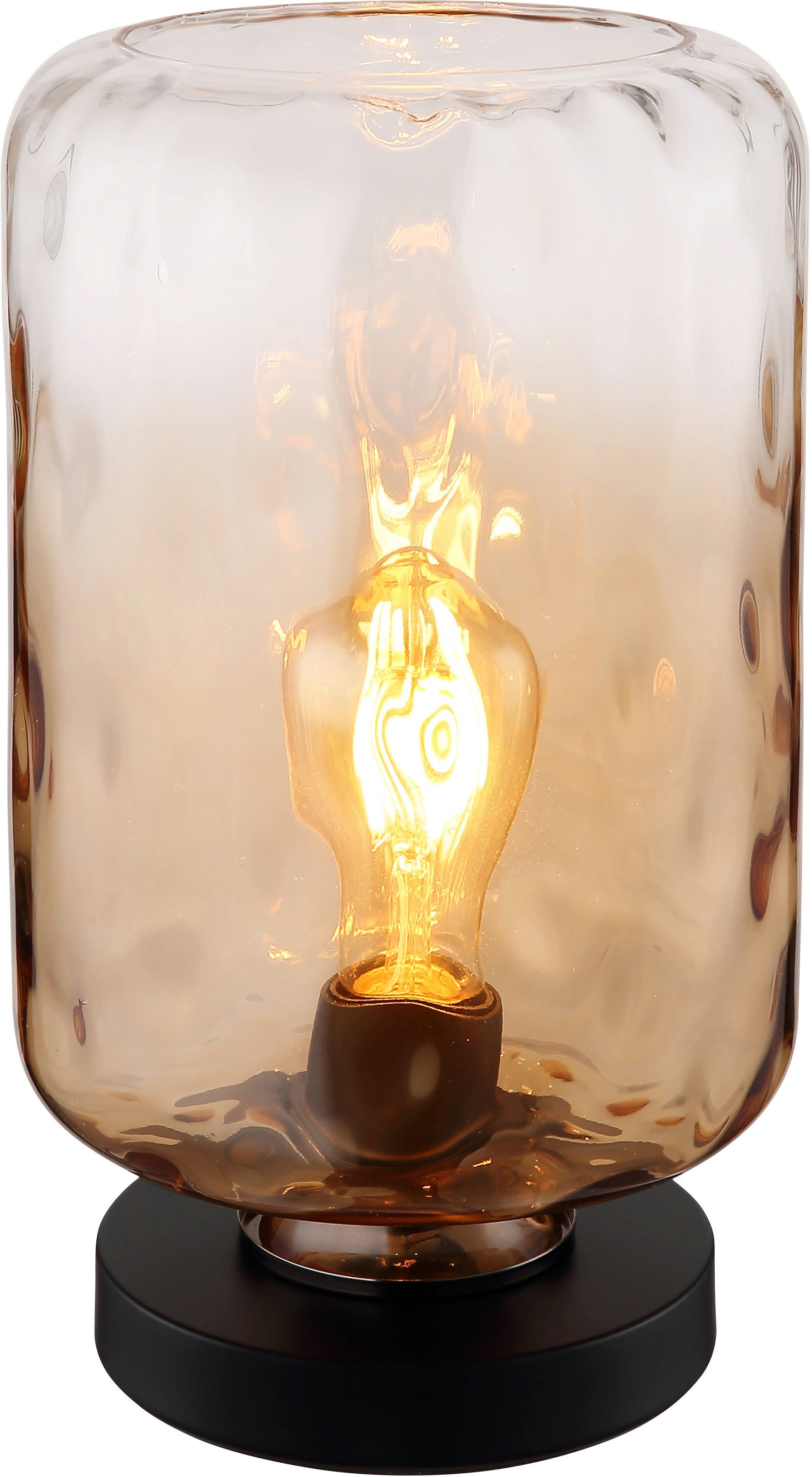 GLOBO LIGHTING Tischleuchte DARINA, ohne Leuchtmittel, Tischlampe/schwarz/Wohnzimmer/Schlafzimmer