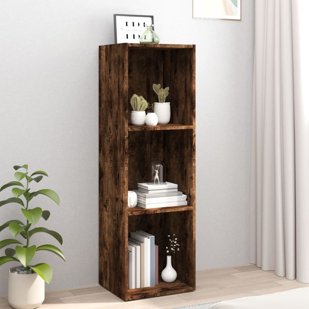 furnicato Bücherregal Bücherschrank/TV-Schrank Räuchereiche 36x30x114cm Holzwerkstoff