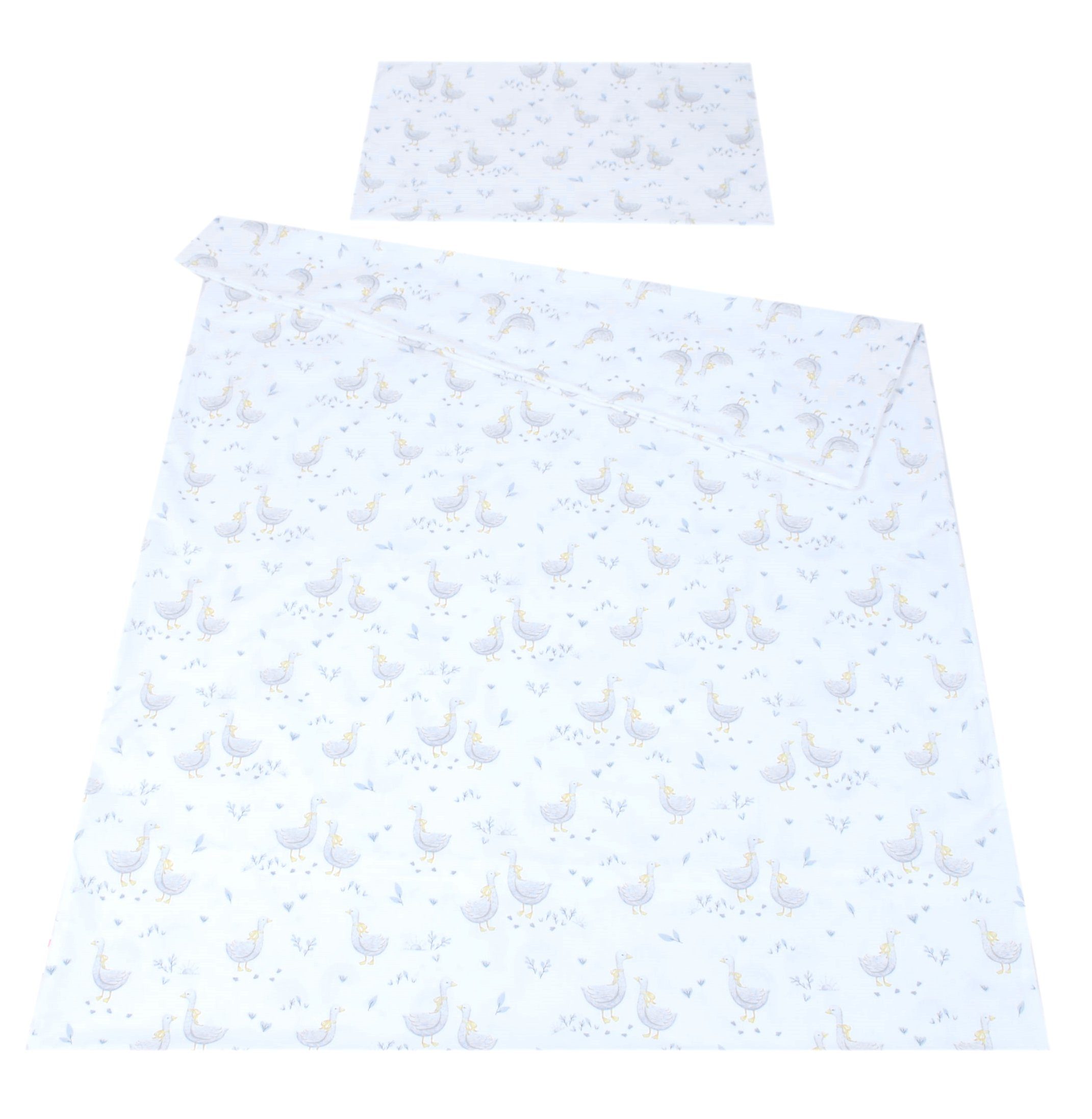 BabyLux Babybettwäsche BABYLUX Kinderbettwäsche 2 Tlg. 90 x 120 cm Bettwäsche Bettbezug Kind, 131. Gänse