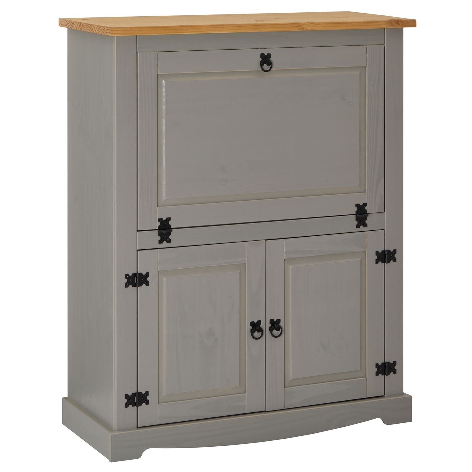 IDIMEX Hochschrank TEQUILA Weinschrank Mexiko Möbel Barschrank Hausbar Weinregal Kiefer massiv Me
