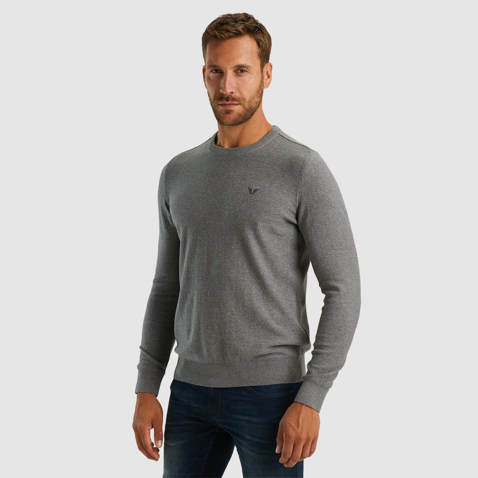 PME LEGEND Strickpullover mit Logostickerei
