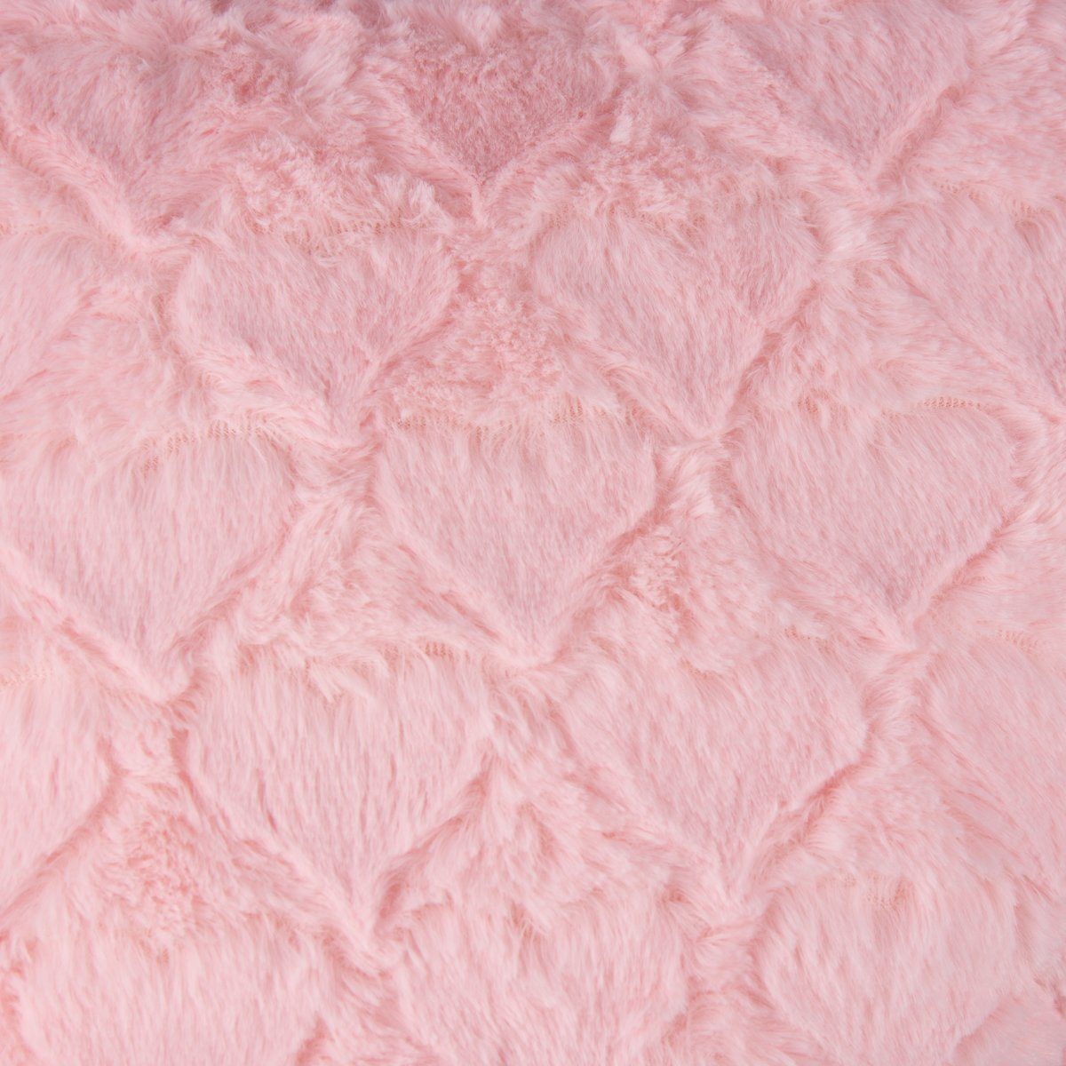 Magma Heimtex Fellkissen Magma Deko Kissen Fluffy Herzform mit Herzen rosa 40x35cm
