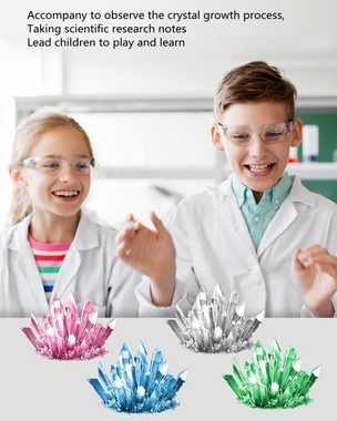 XDeer Lernspielzeug Kristallzucht Science Set für Kinder – Geschenke für wissenschaftliche Experimente – DIY Discovery STEM Toys Kristallzucht-Labor – Coole pädagogische Ideen, Züchten Sie gemeinsam mit Ihren Kindern magische Kristalle! Eltern beteiligen sich gemeinsam, um die Eltern-Kind-Beziehung zu verbessern.