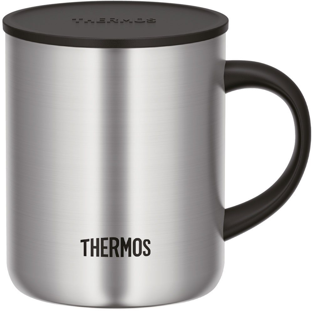 THERMOS Tasse Longlife, Edelstahl, doppelwandig, 0,35 Liter, mit Deckel