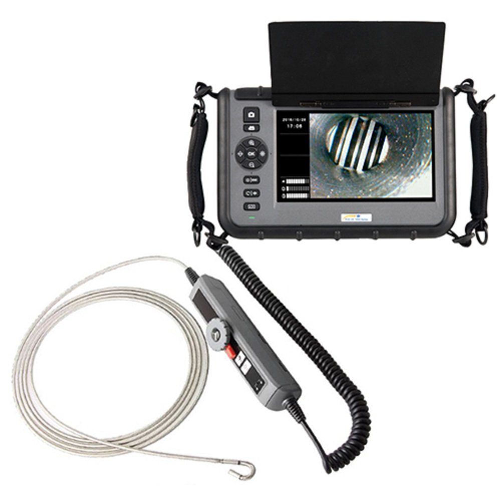 Inspektionskamera 2 m Kopf mit 3 Inspektionskamera PCE Instruments Endoskopkabel Wege-Kamerakopf) Endoskopkamera (Inkl. Koffer, 2-Wege