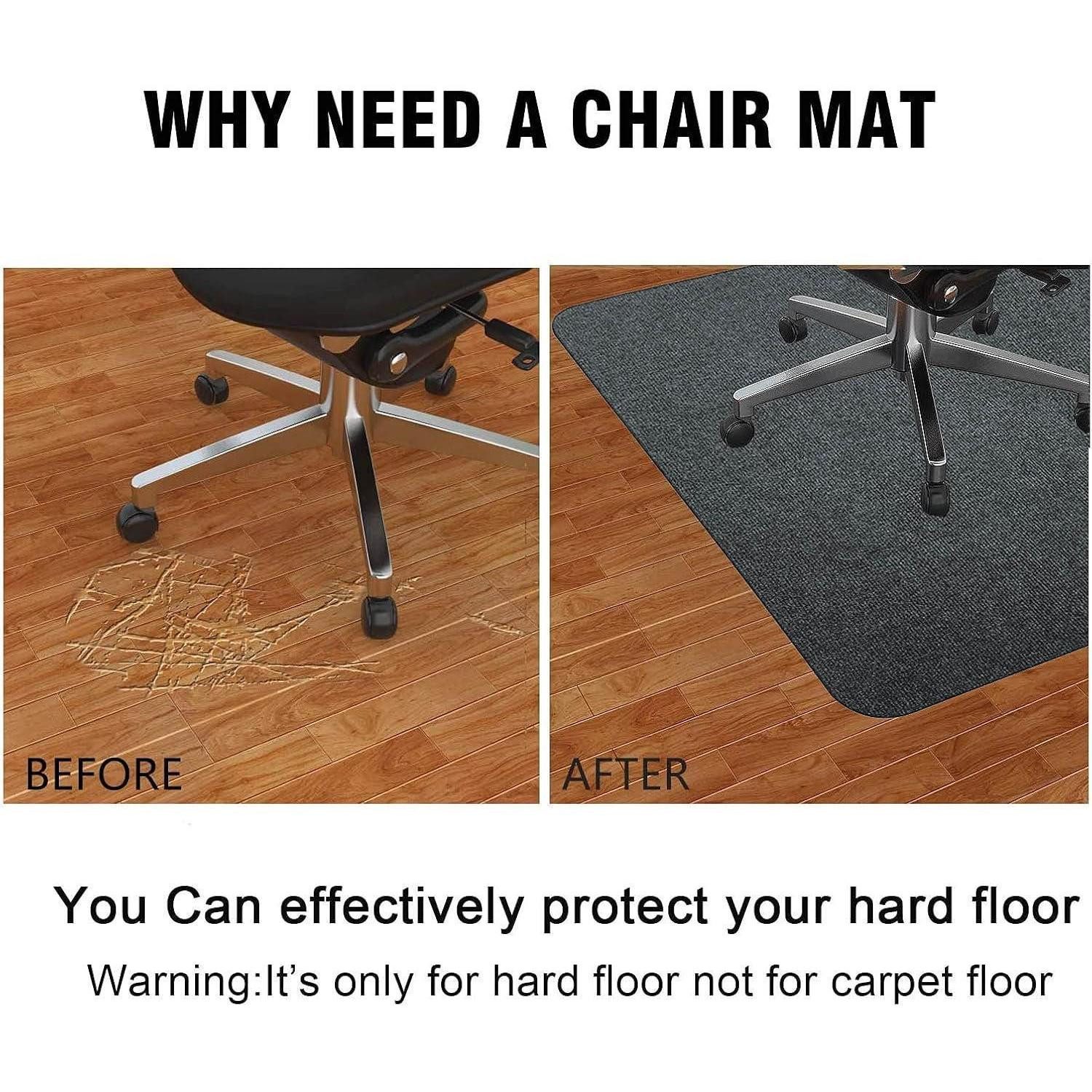 LuxusKollektion Büromöbel-Set Bürostuhl Bodenschutzmatte 90x120 cm günstig online kaufen