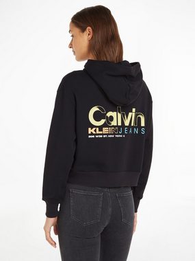 Calvin Klein Jeans Kapuzensweatshirt COLORFUL ARTWORK CROPPED HOODIE