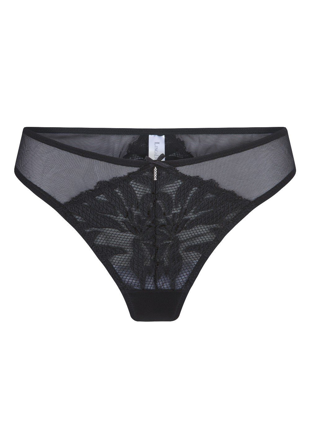 LingaDore String LingaDore Black Flower String