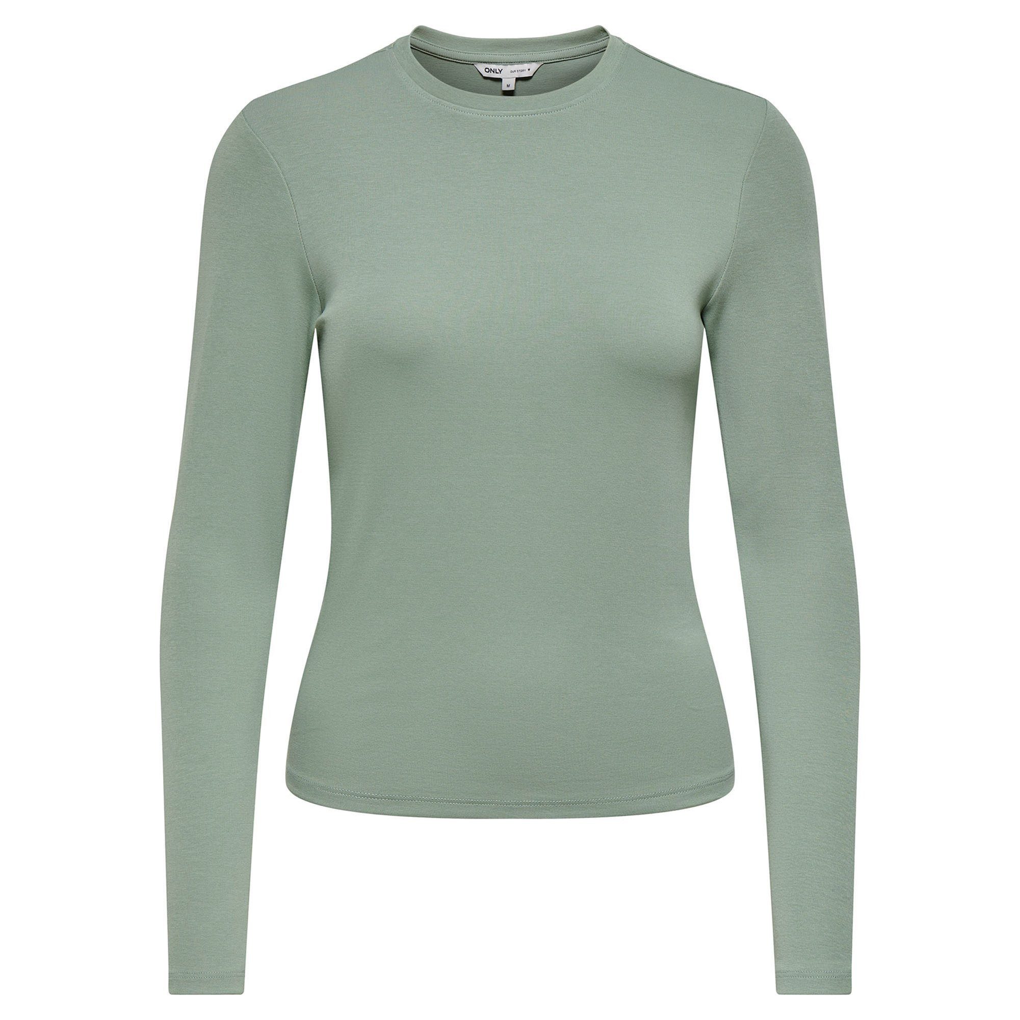 ONLY T-Shirt Damen Longsleeve 1er Pack Baumwolle (Packung, 1er Pack)
