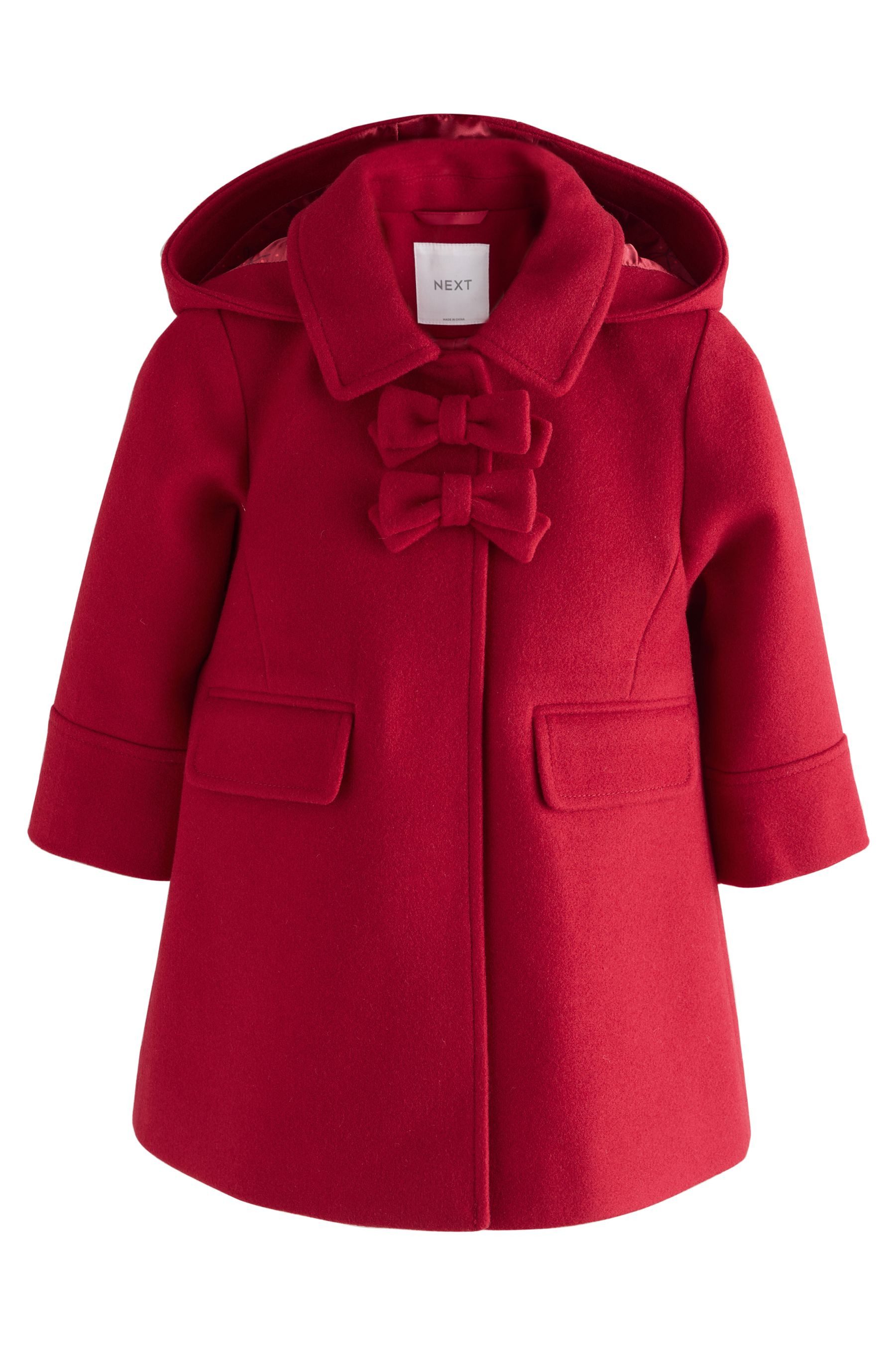 Next Kurzjacke Kapuzenmantel mit Wollanteil und günstig online kaufen