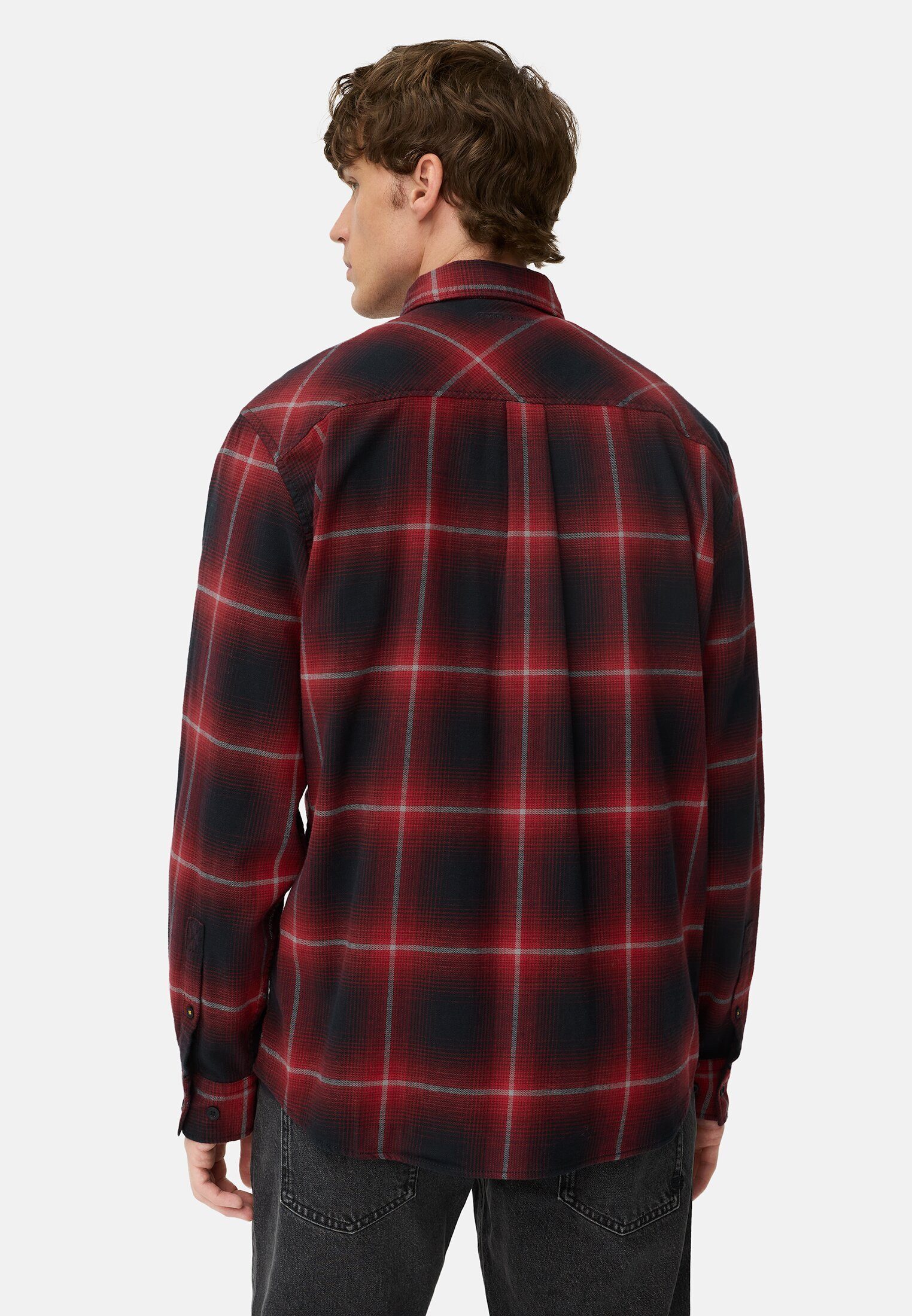 camel active Flanellhemd aus leichtem Flanell Langarm Kentkragen Kentkragen günstig online kaufen