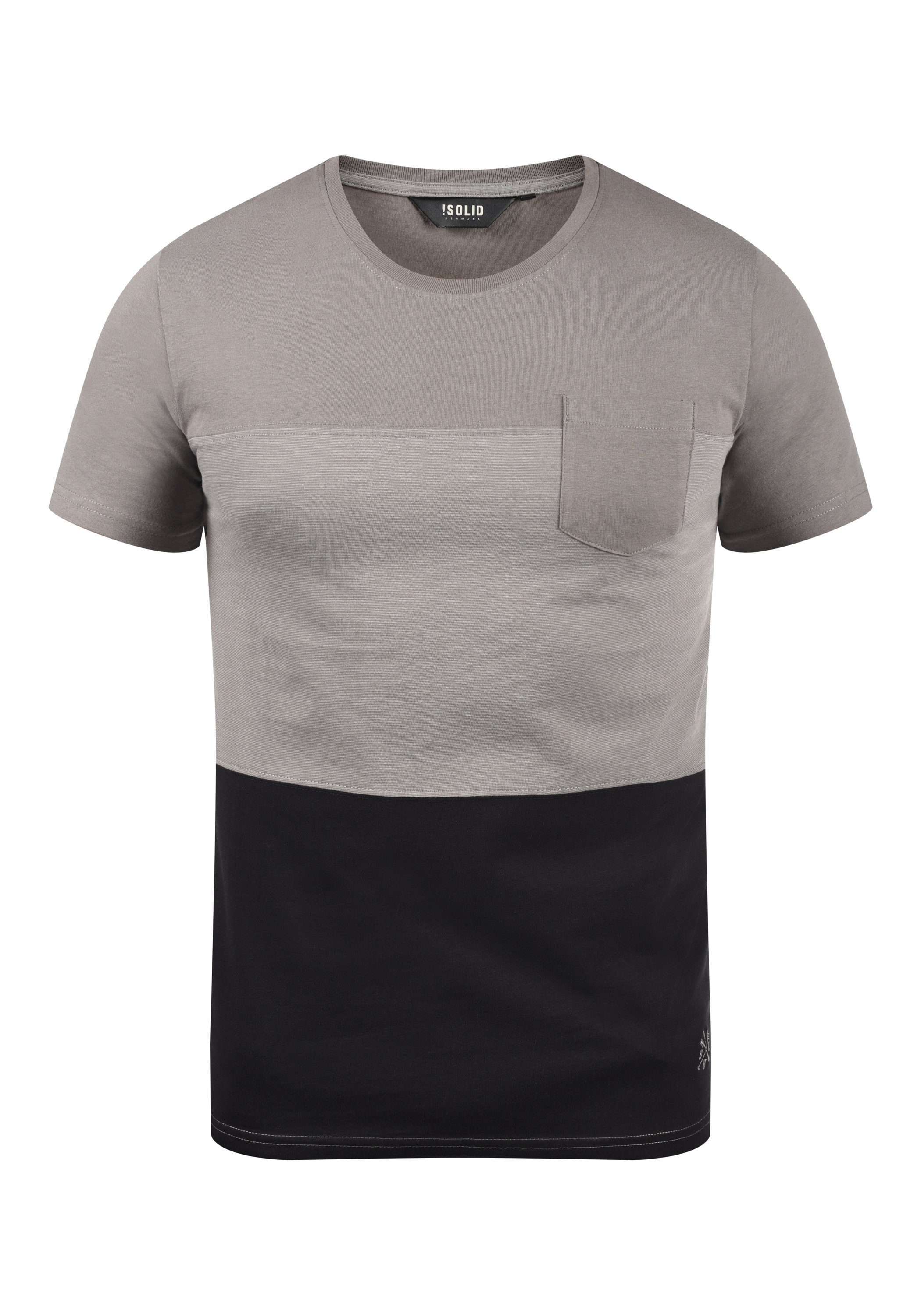 !Solid Rundhalsshirt SDMingo T-Shirt Mid Grey (2842)