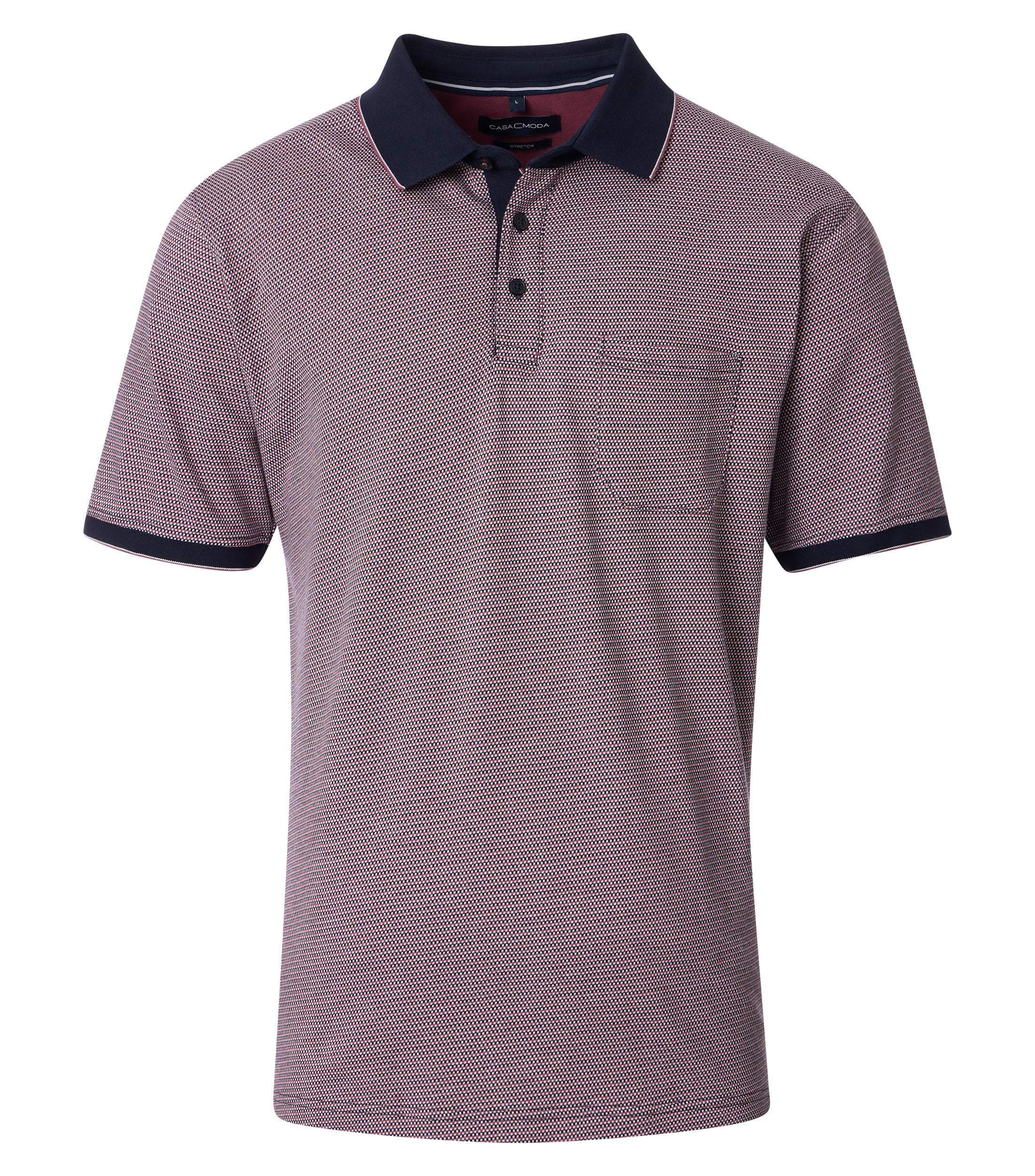 CASAMODA Poloshirt CASAMODA Polo-Shirt gemustert günstig online kaufen
