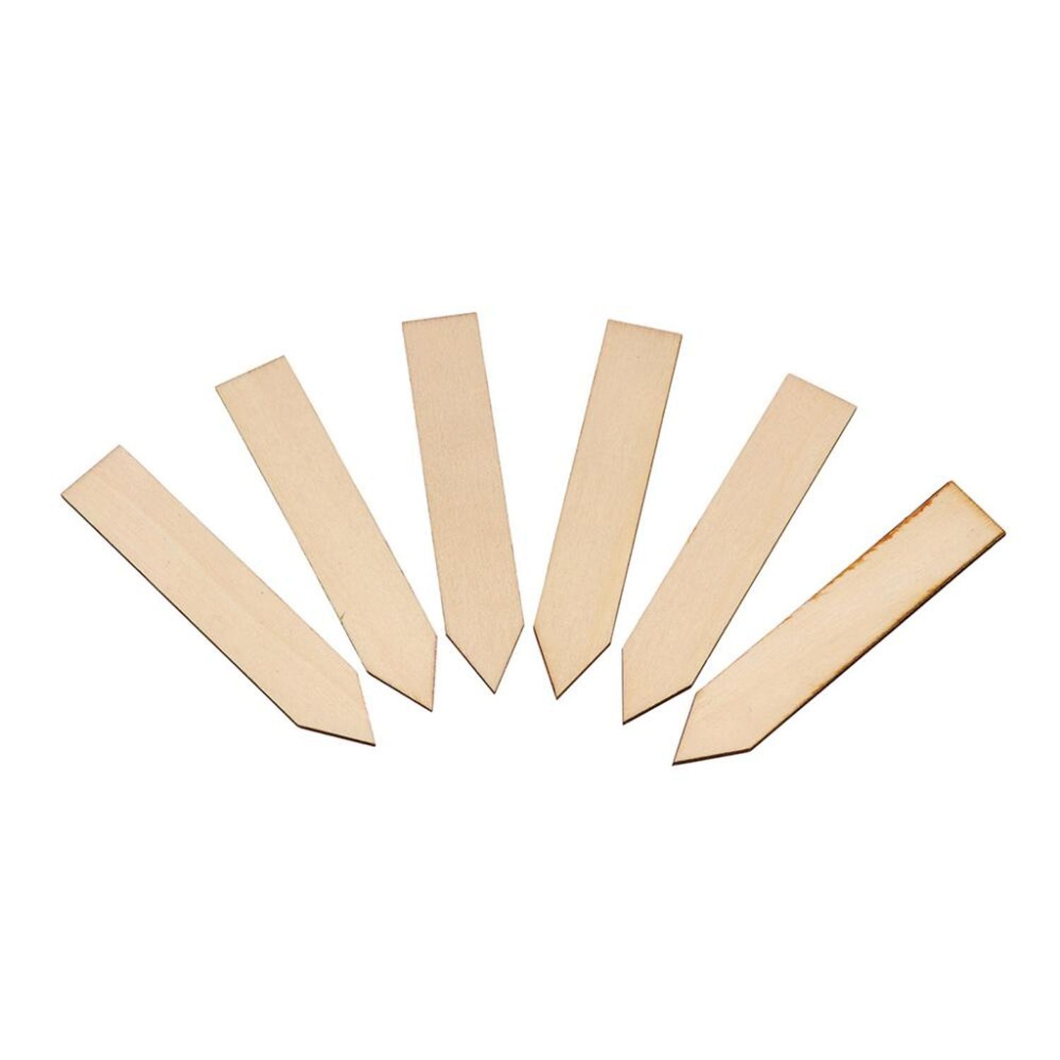 BURI Gartenstecker 20x Pflanzenschild 10er Holz Stecker Etiketten Beschriften Blumenkübel