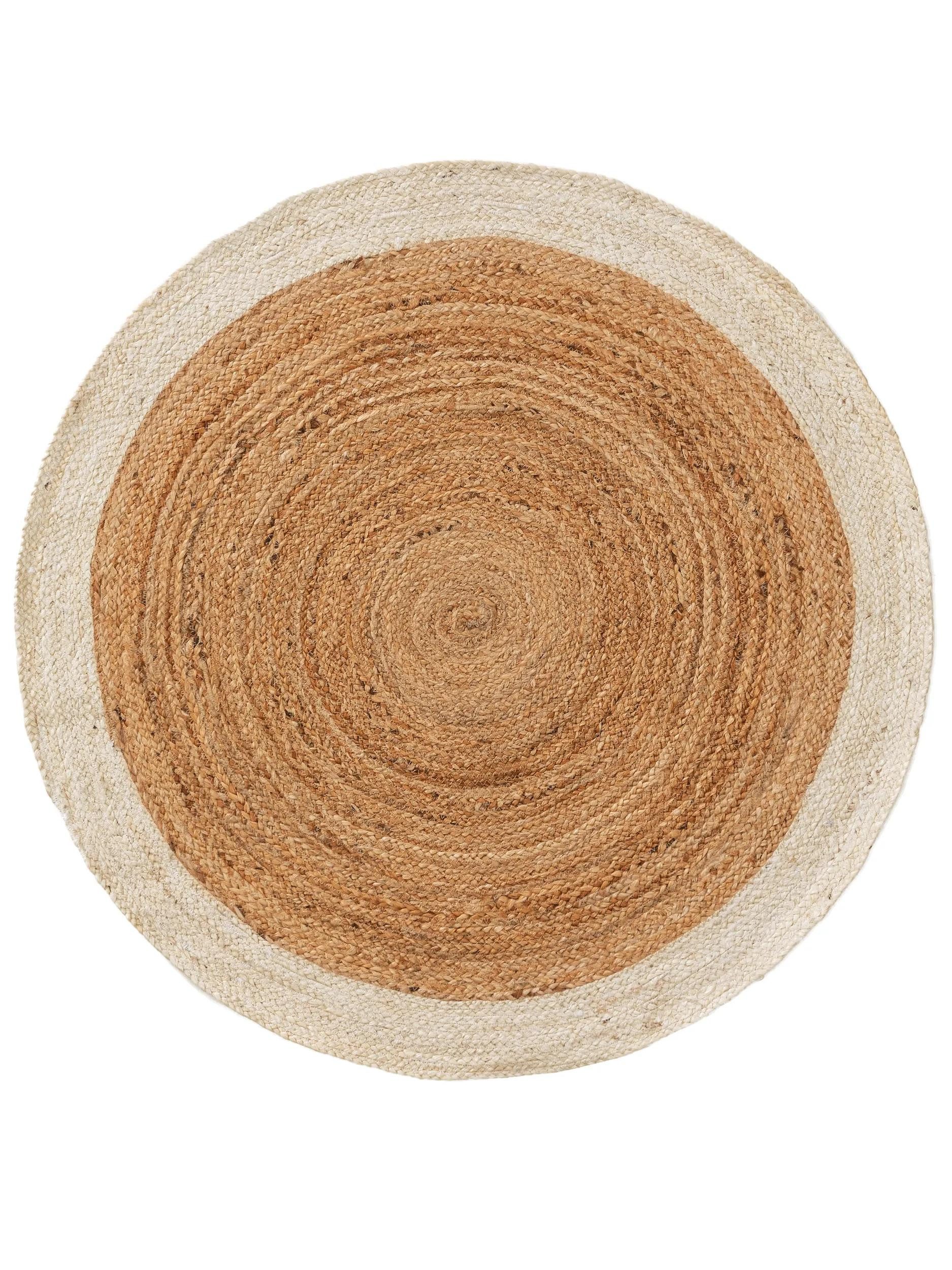 benuta Teppich Jutta, rund, Höhe: 5 mm, Hangefertigter Juteteppich, Zeitlos für Wohn-, Ess- und Schlafzimmer. Reduzierter Preis € 59,00. Unverbindliche Preisempfehlung € 89,00