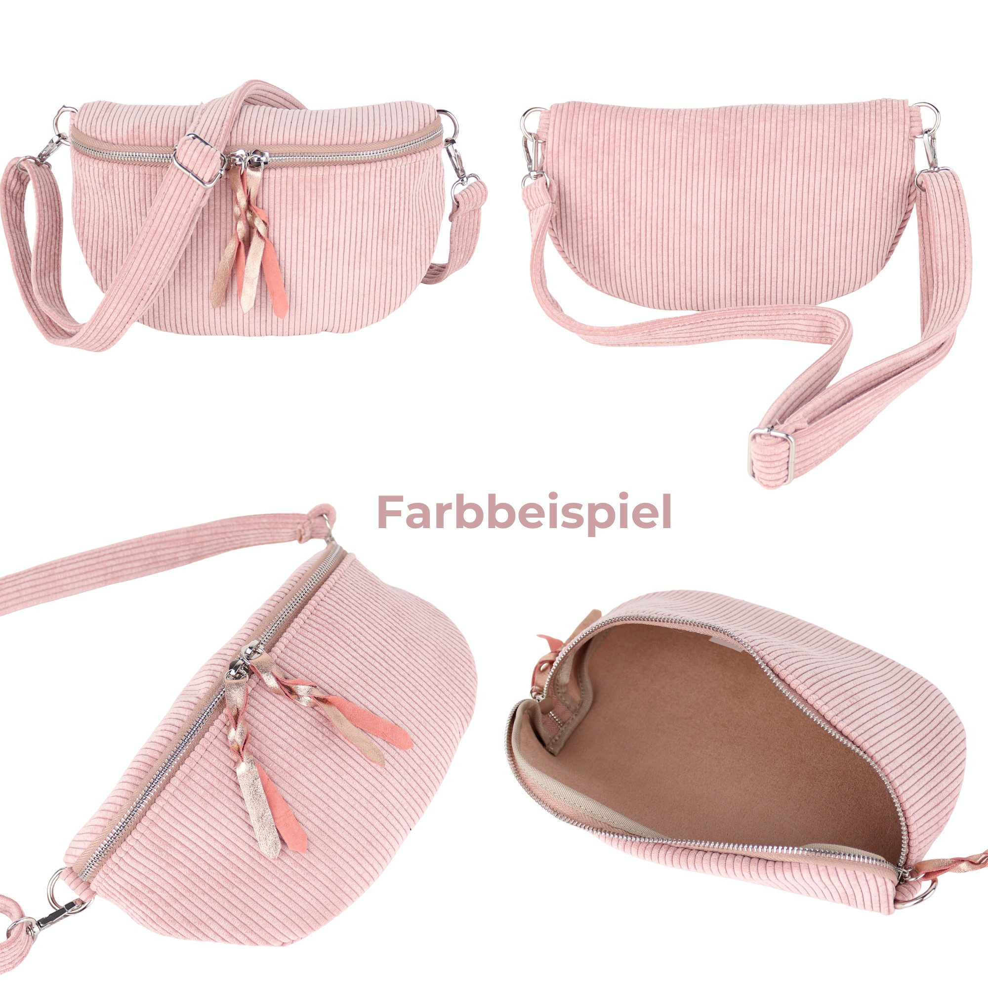 MIRROSI Bauchtasche Damen, aus Cord, Made günstig online kaufen