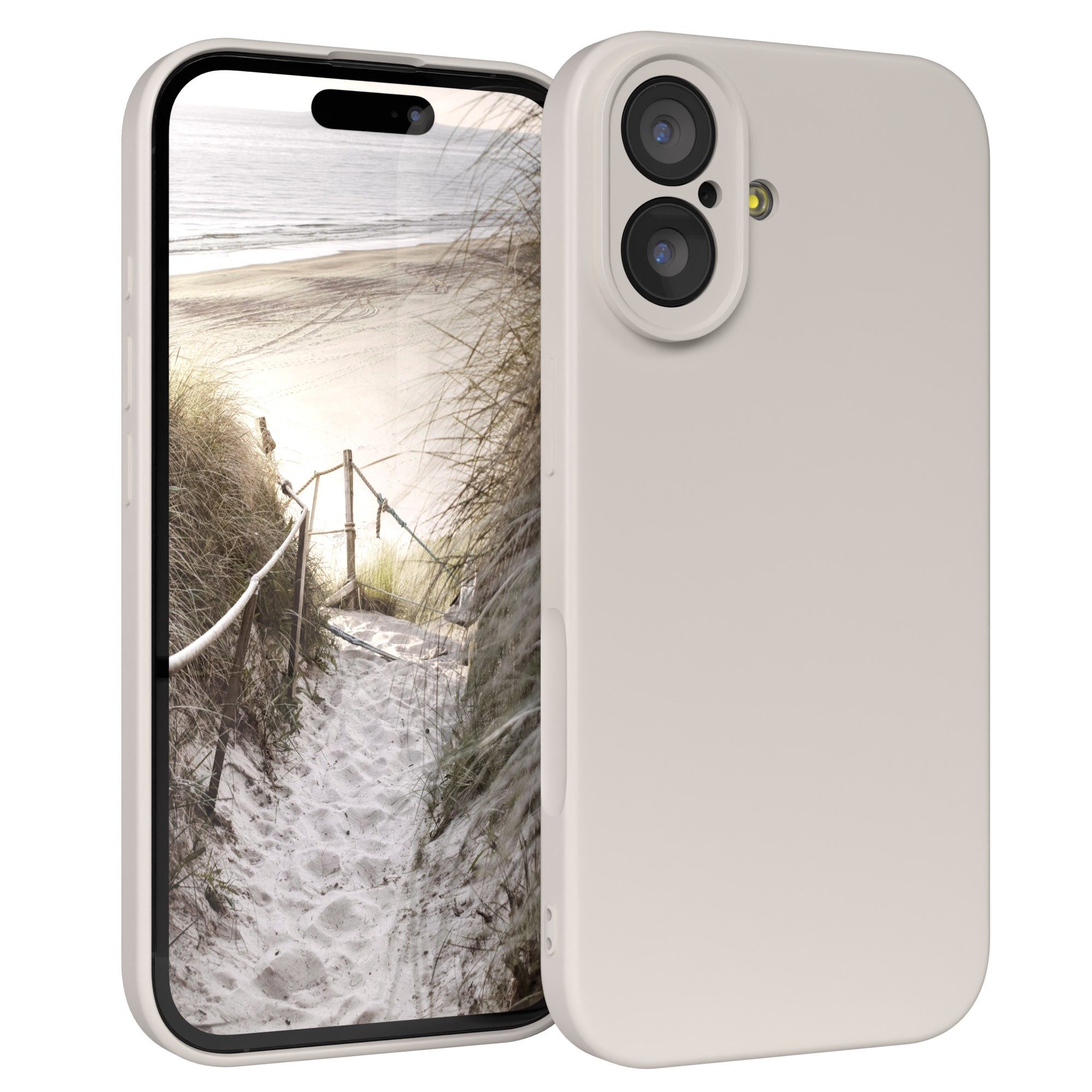 EAZY CASE Handyhülle für Apple iPhone 17 Hülle Silikon 6,3 Zoll, Bumper Case Matt Slimcover Silikonschutzhülle elastisch Polarstern