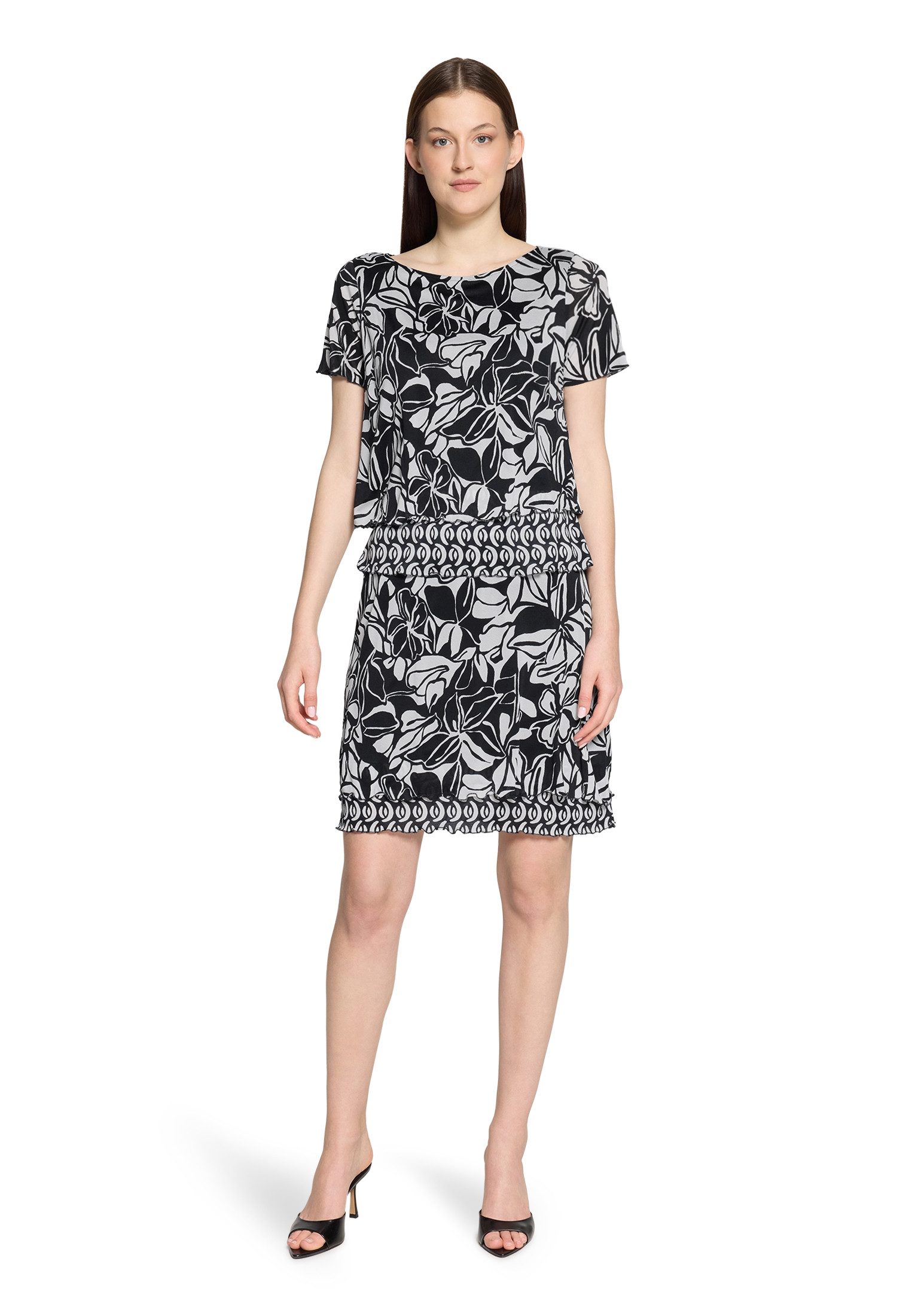 Sommerkleid Damen mit U-Boot-Ausschnitt