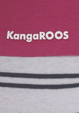 KangaROOS T-Shirt im trendigen Streifen & Colorblocking-Mix - NEUE KOLLEKTION