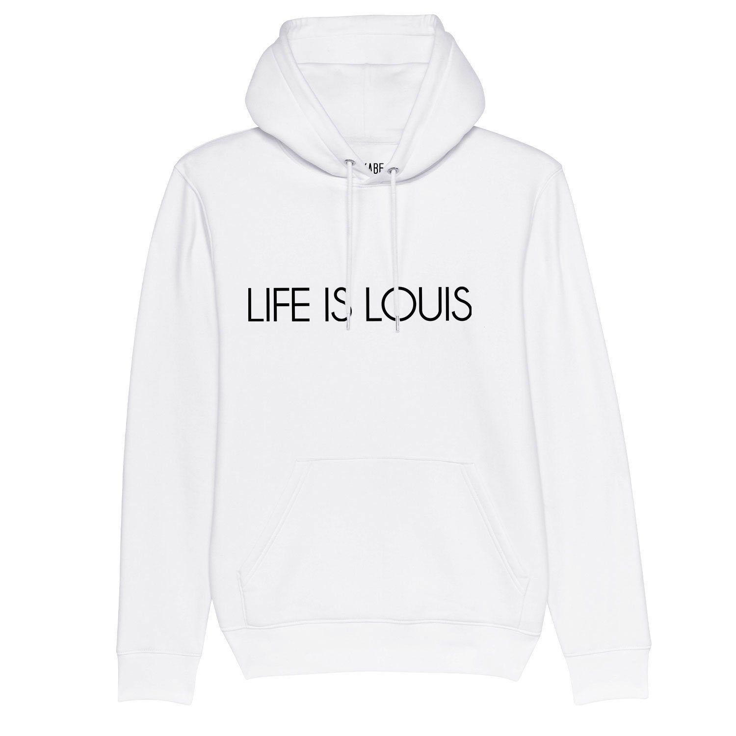 LOOKABE Hoodie Life is Kapuze mit Kängurutasche Kordelzug, Louis