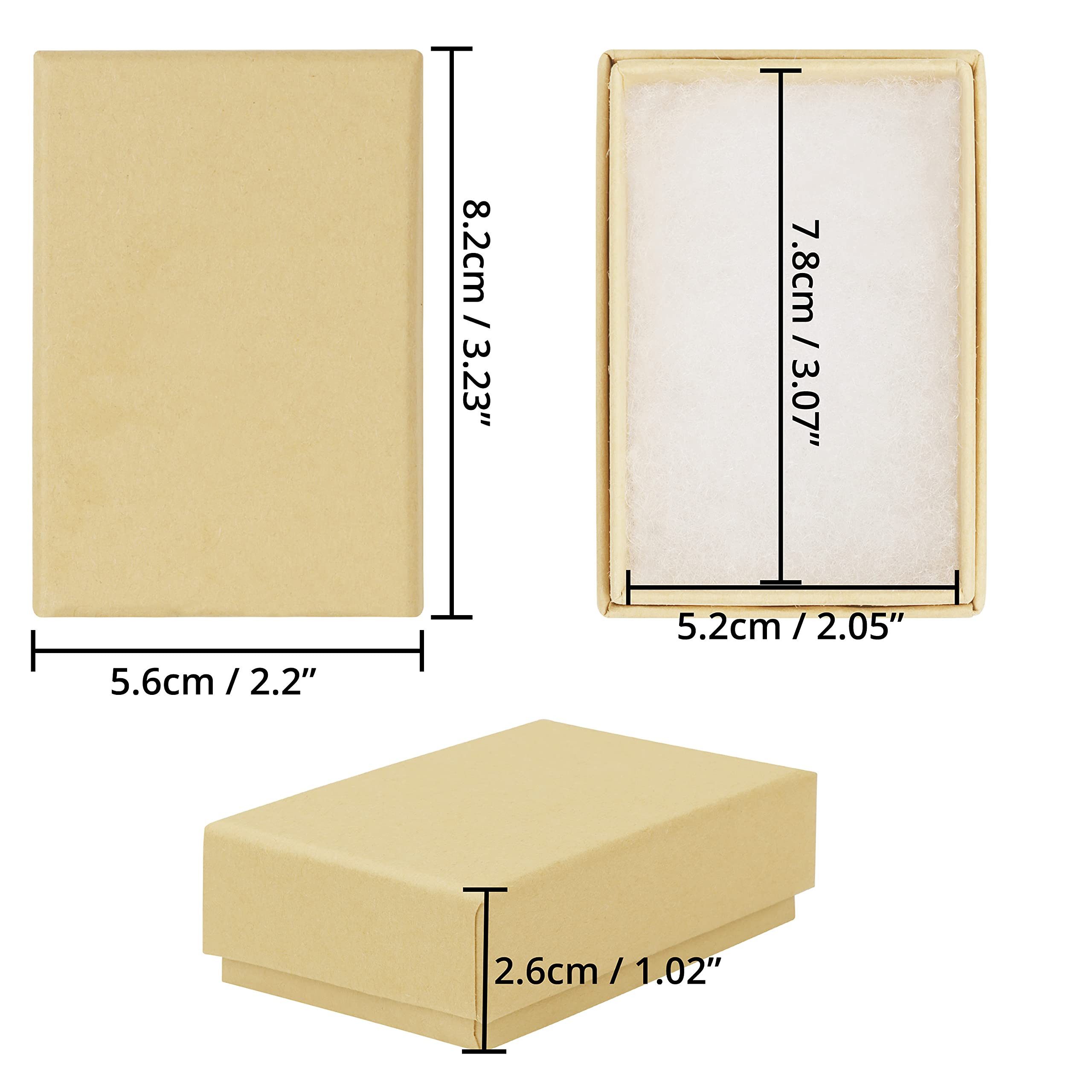 Thumbnail - Belle Vous Geschenkbox Schmuck Geschenkboxen Set - 100 Stück - 5,6x8,2x2,6cm (100 St)