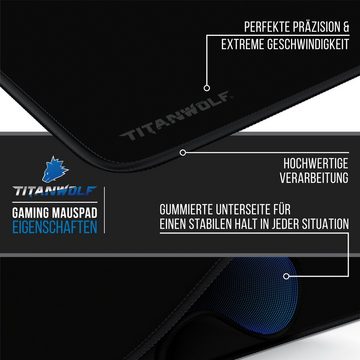 Titanwolf Gaming Mauspad, XXXL Speed Mousepad 1200 x 600 mm, Geschwindigkeit & Präzision