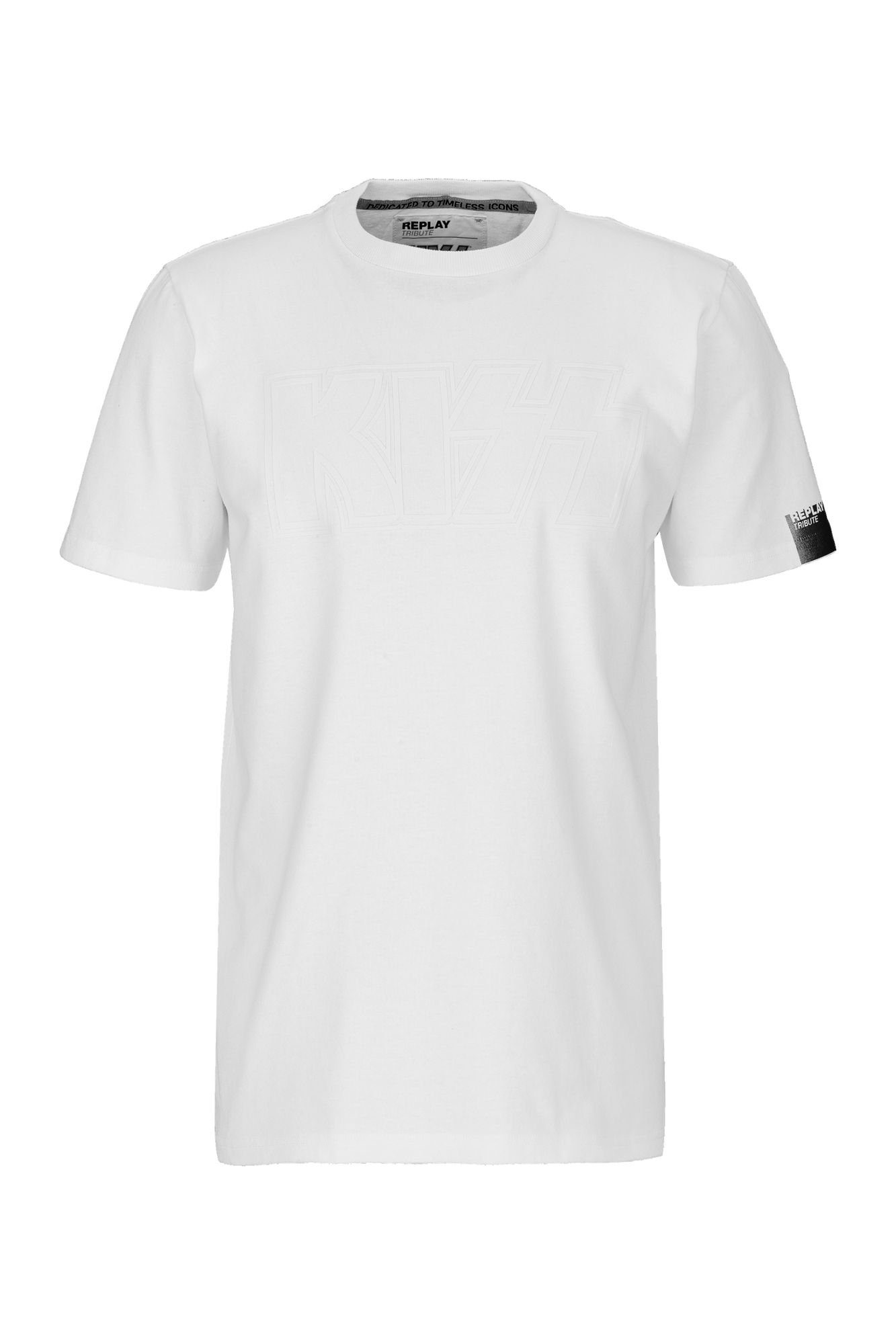 Replay Aufdruck mit T-Shirt reiner Baumwolle aus T-Shirt "KISS"