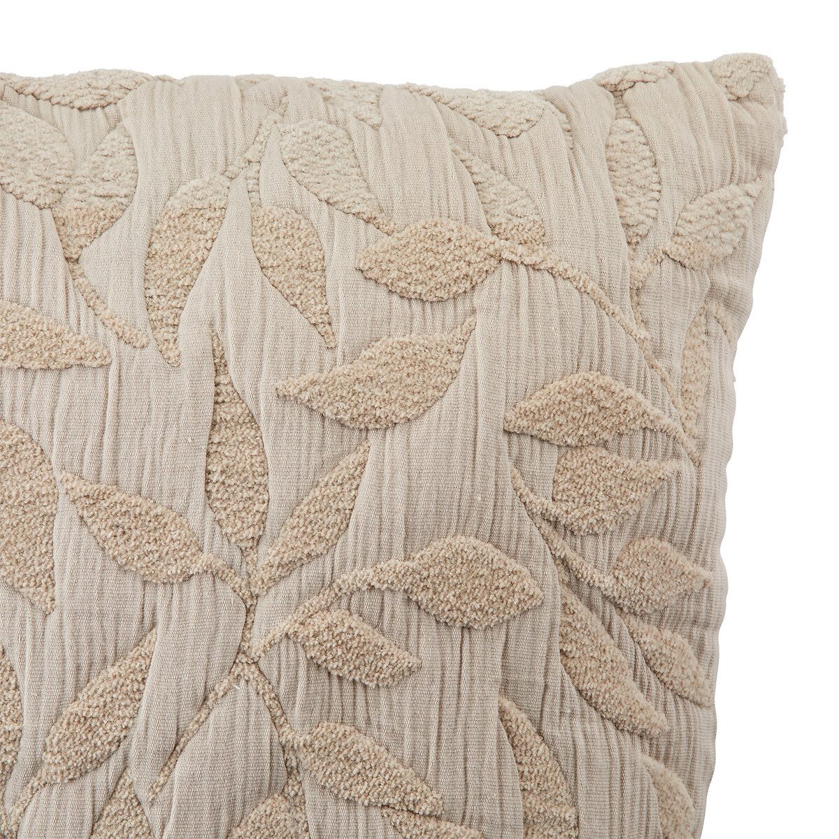 Atmosphera Créateur d'intérieur Dekokissen Dekokissen LETHO mit Blattmotiv, 50 × 50 cm – Bild 4 von 5