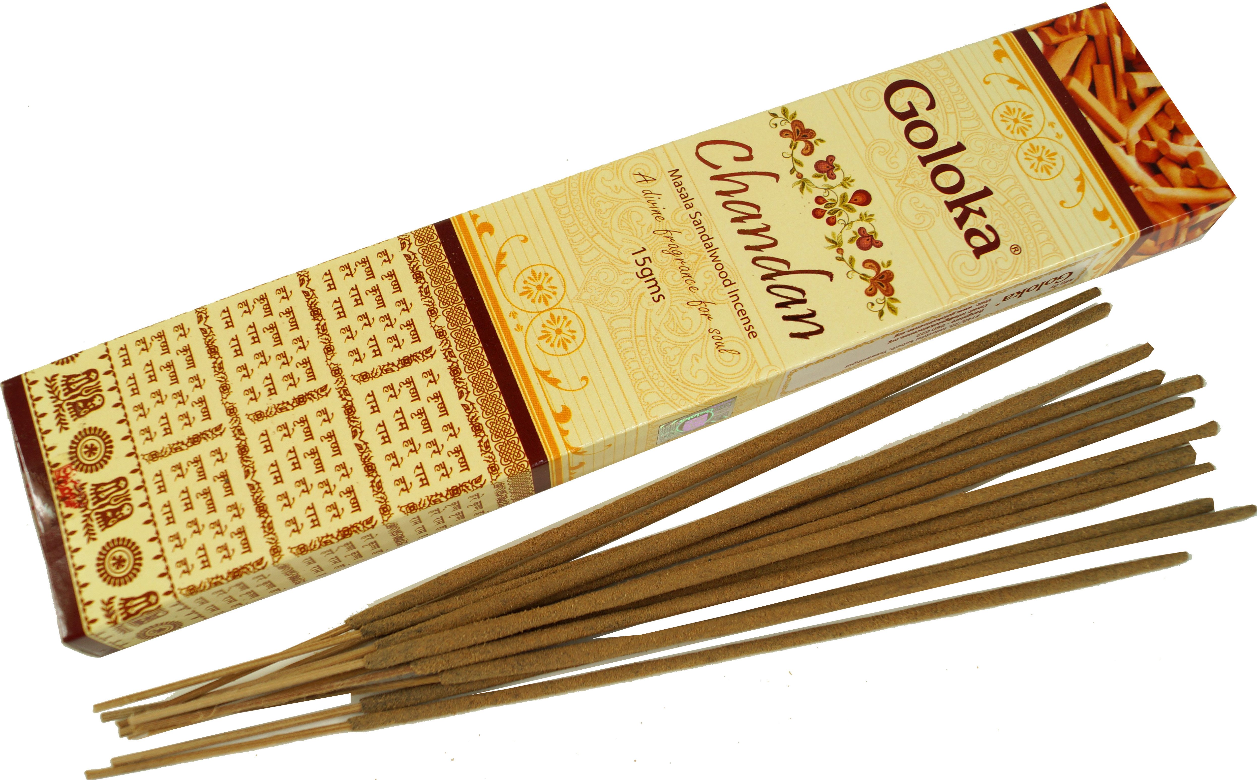 Guru-Shop Räucherstäbchen Goloka Räucherstäbchen - Chandan