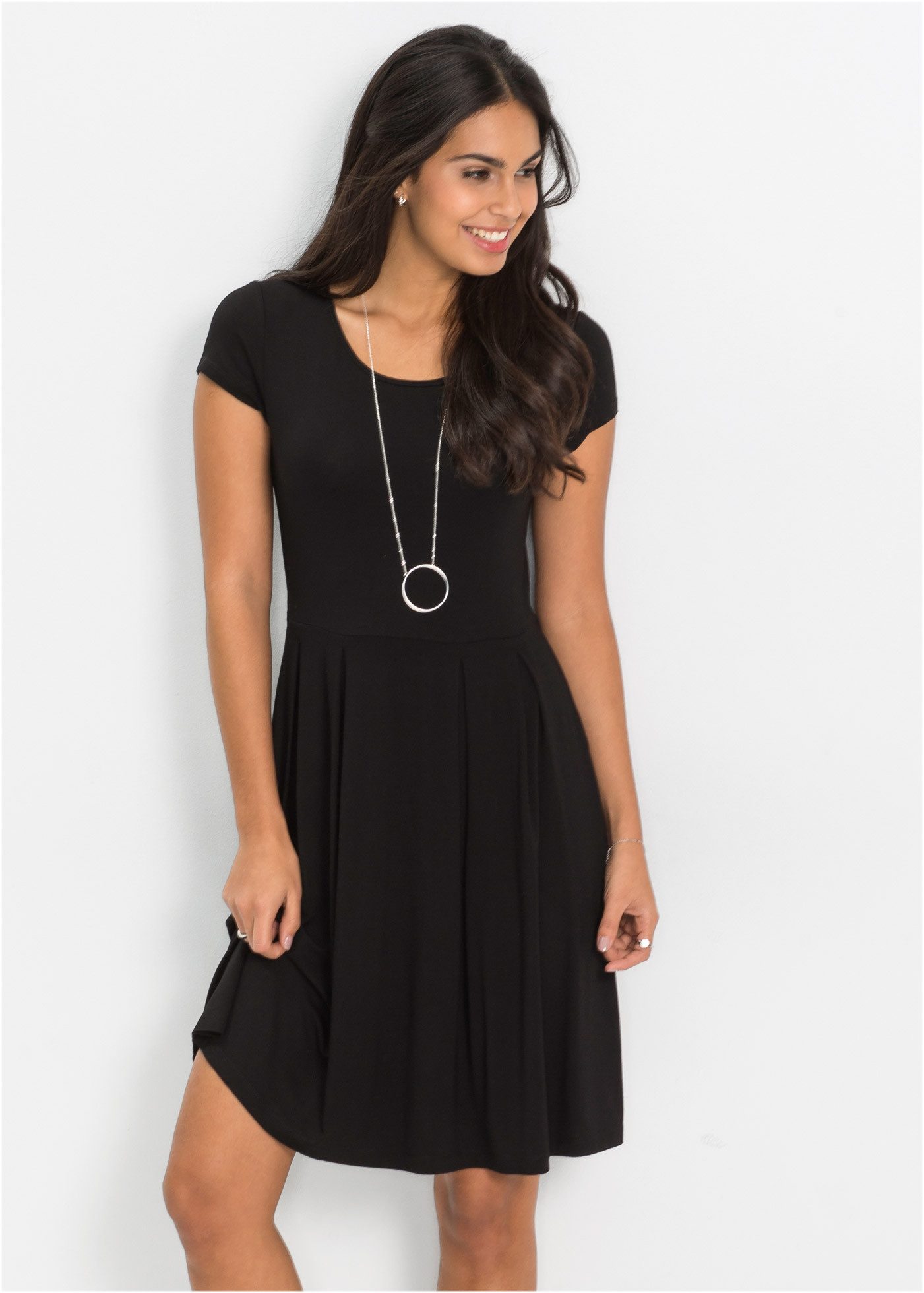 bonprix Jerseykleid Jerseykleid aus Viskose-Mix günstig online kaufen