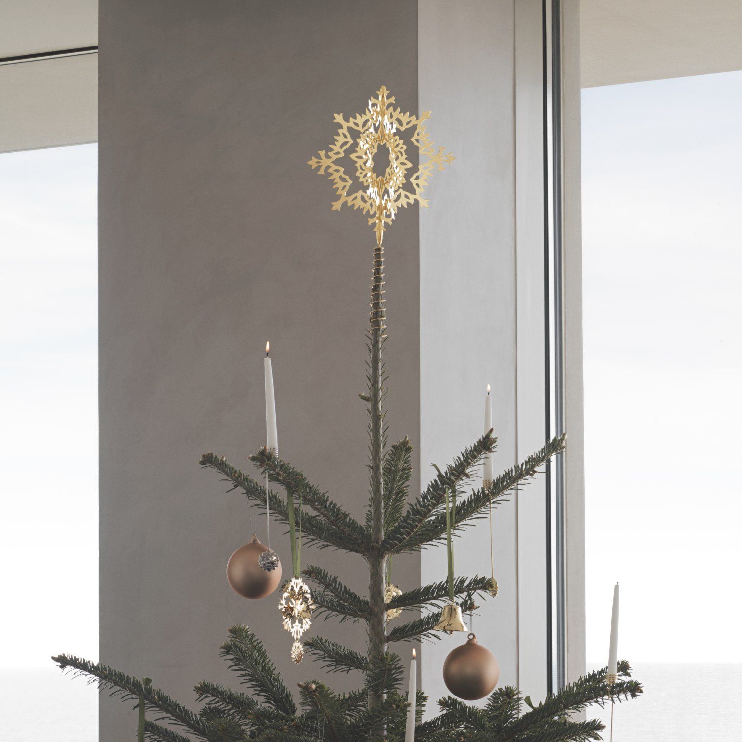 Eisblume Goldauflage Christbaumspitze (1-tlg) Georg Jensen