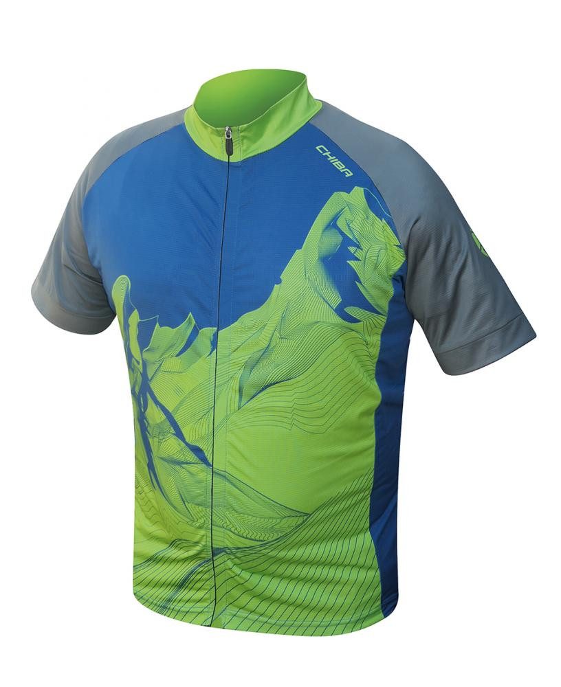 Funktionsshirt CHIBA Watzmann Shirt Pro - Radtrikot XXL marine, atmungsaktiv, 3 Rücke