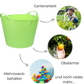 GarPet Allzweckkorb Flexibler Eimer Flexbag Mehrzweckkorb Wäschekorb Gartenkorb 25 Liter