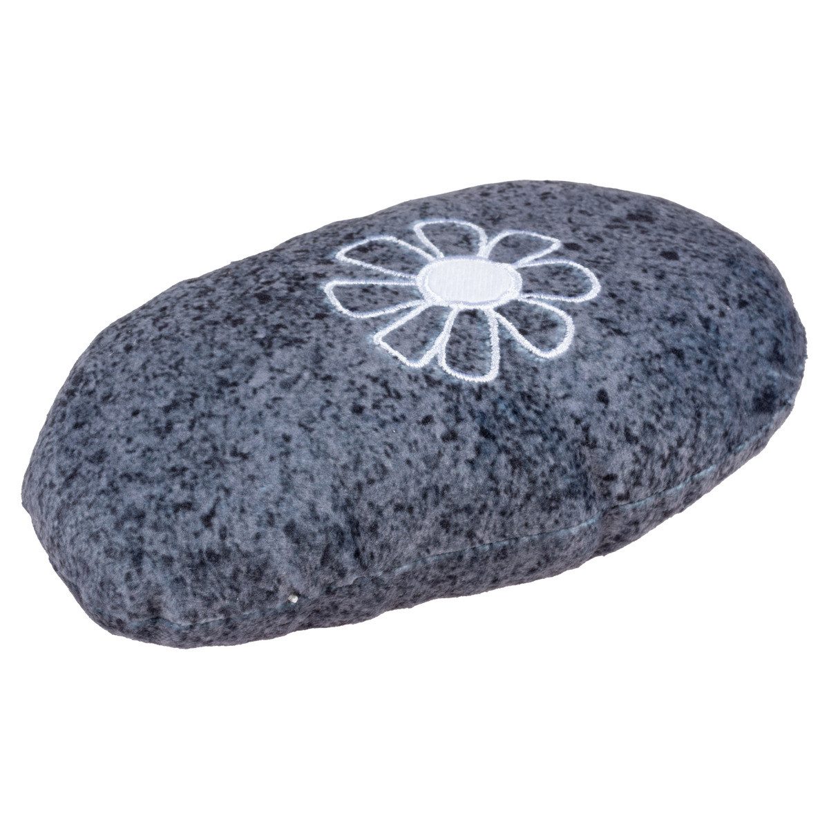 DUVO+ Tierkuscheltier Katzenspielzeug Eco Blossom Kickkissen mit Katzenminze grau