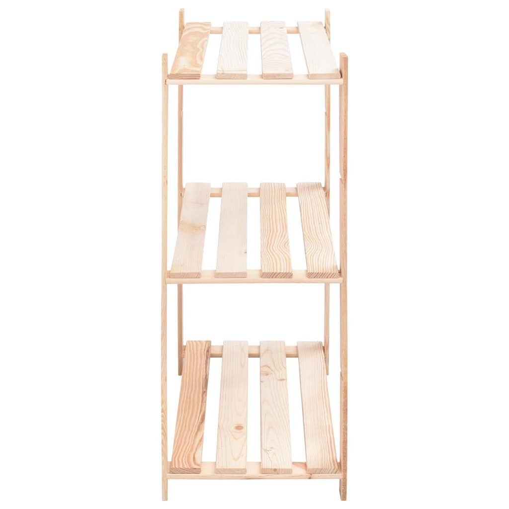 vidaXL Schwerlastregal Lagerregal mit 3 Böden 80×38×90 cm Kiefer Massivholz 150 kg, 1-tlg. – Bild 4 von 5