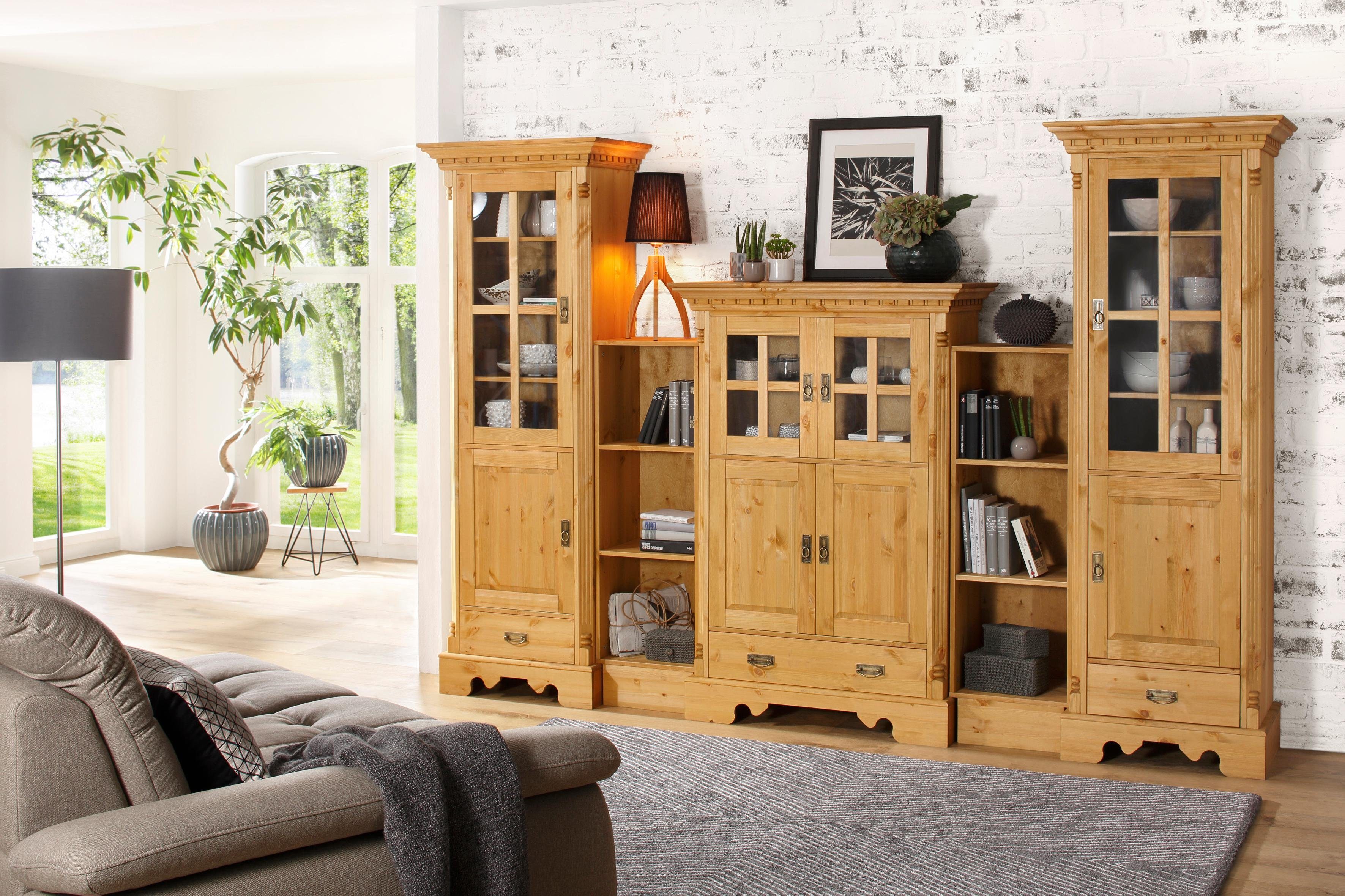 Home affaire Wohnwand Milan, (5-St), aus massiver Kiefer, FSC® zertifiziert günstig online kaufen