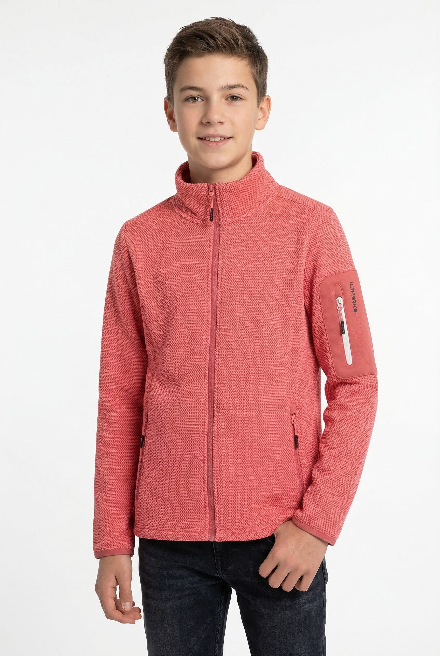 Icepeak Fleecejacke KEMNATH JR für Kinder und Jugendliche, schnell trocknendes Material